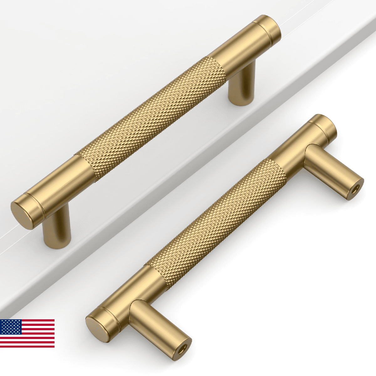 Coinkoly 10 Pack 3.75" Champagne Bronze Cabinet Pulls Kitchen Handles Champagne - Image 1