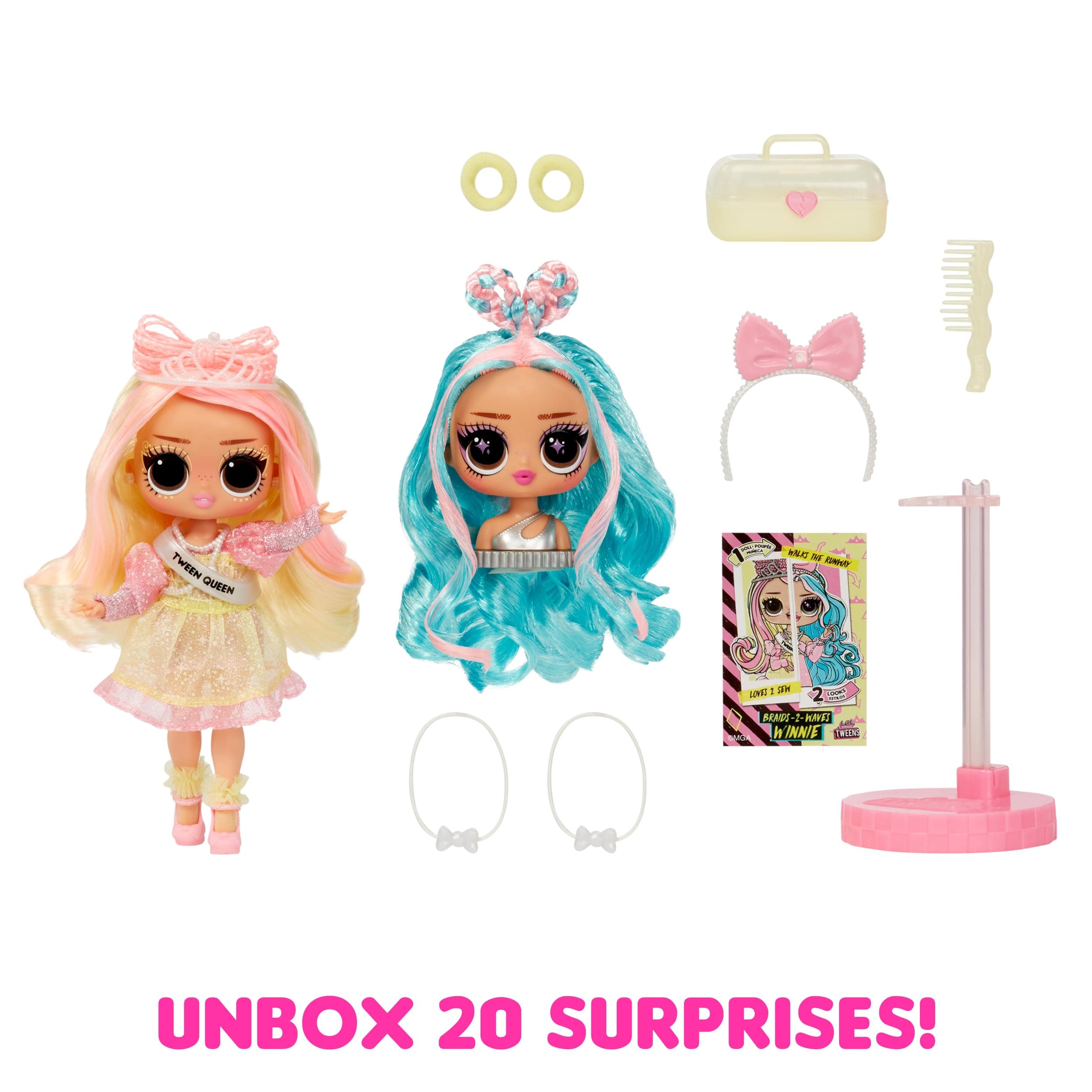 L.O.L. Surprise! Tweens Surprise Swap Braids-2-Waves Winnie Fashion Doll with 20 - Thumbnail 2