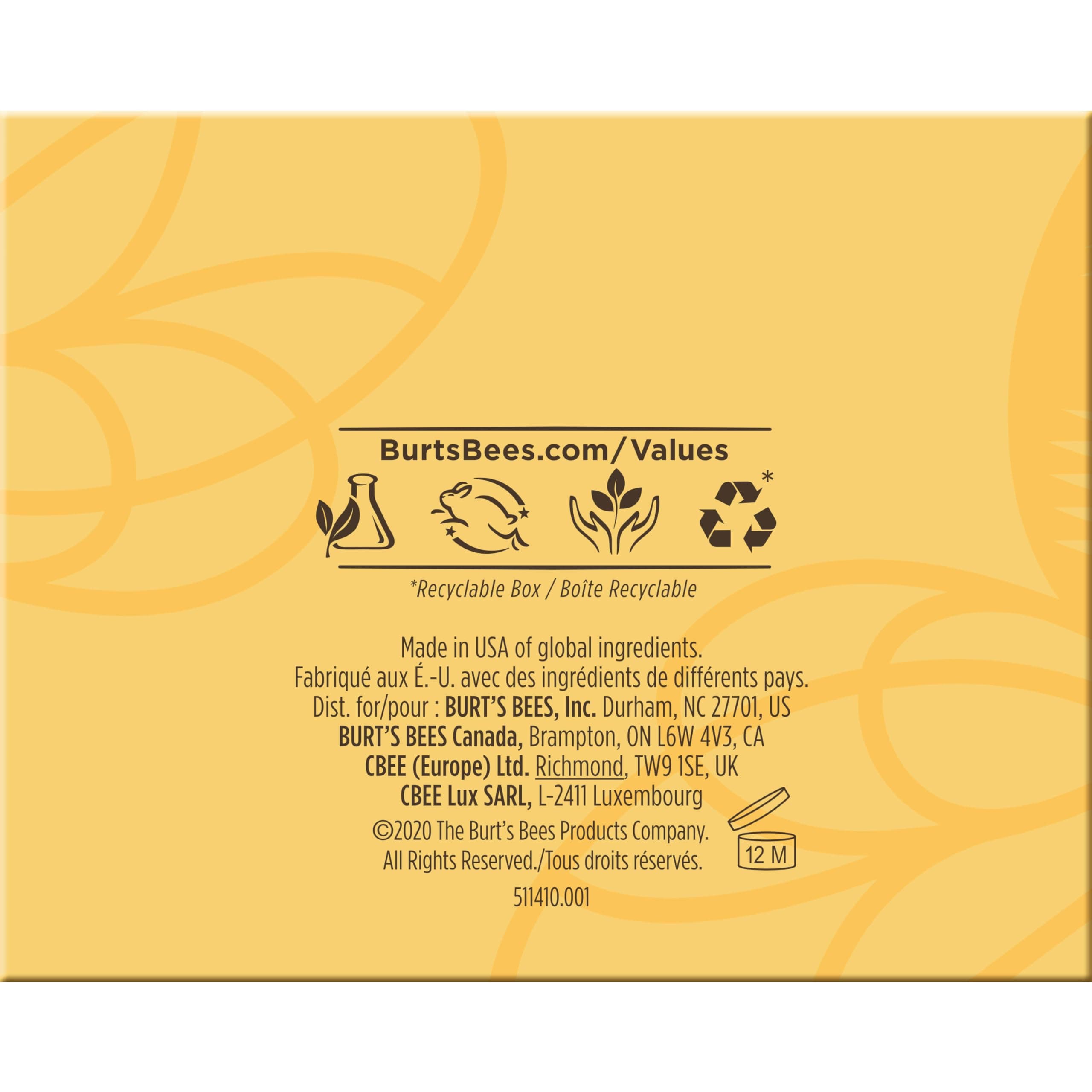 Burt's Bees Lip Care & Color Gifts Kit - Original Beeswax Moisturizing Lip Balm, - Thumbnail 7