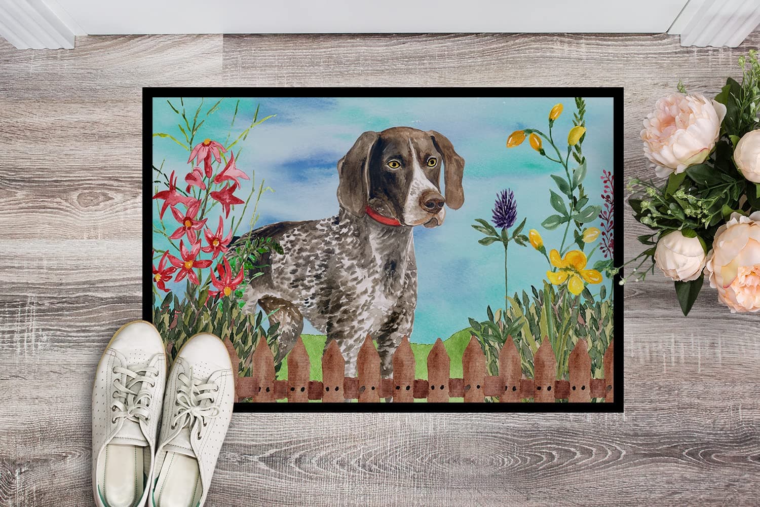 Caroline's Treasures CK1203MAT German Shorthaired Pointer Spring Doormat 18x27 F - Thumbnail 2