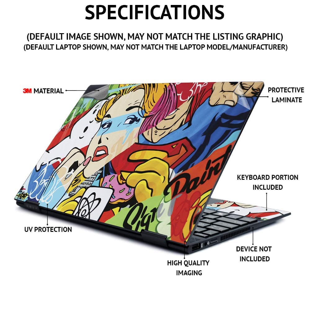 Mighty Skins Skin for HP Pavilion x360 14"" (2020) - Composition Book | Protecti - Thumbnail 4
