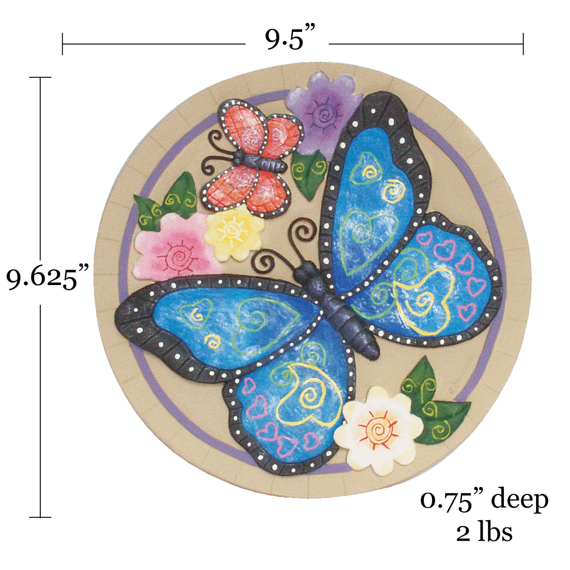 Spoontiques - Garden Décor - Butterfly Stepping Stone - Decorative Stone for Gar - Thumbnail 5