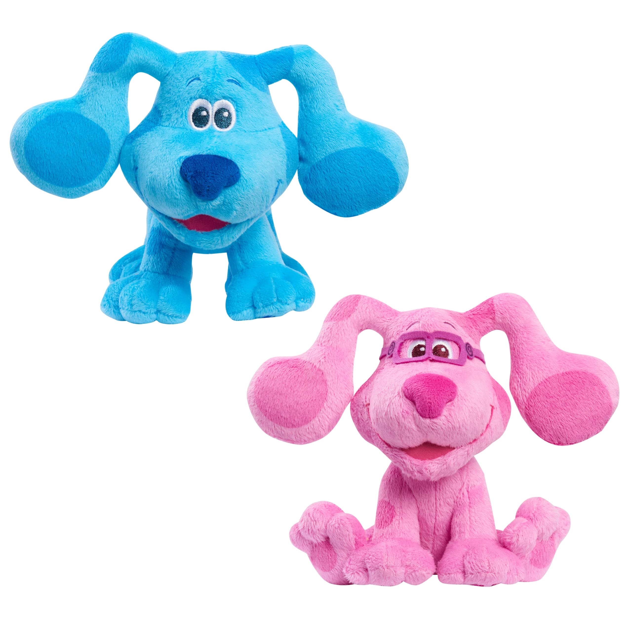 Blue’s Clues & You! 7-inch Beanbag Plush Blue & Magenta 2-Pack, Stuffed Animals, - Thumbnail 4