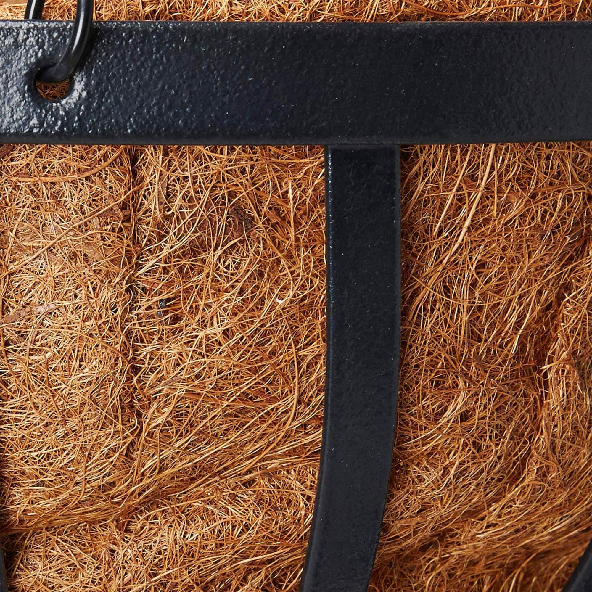 Arcadia Garden Products CB42 12" Solstice Round Hanging Basket, Black - Thumbnail 4