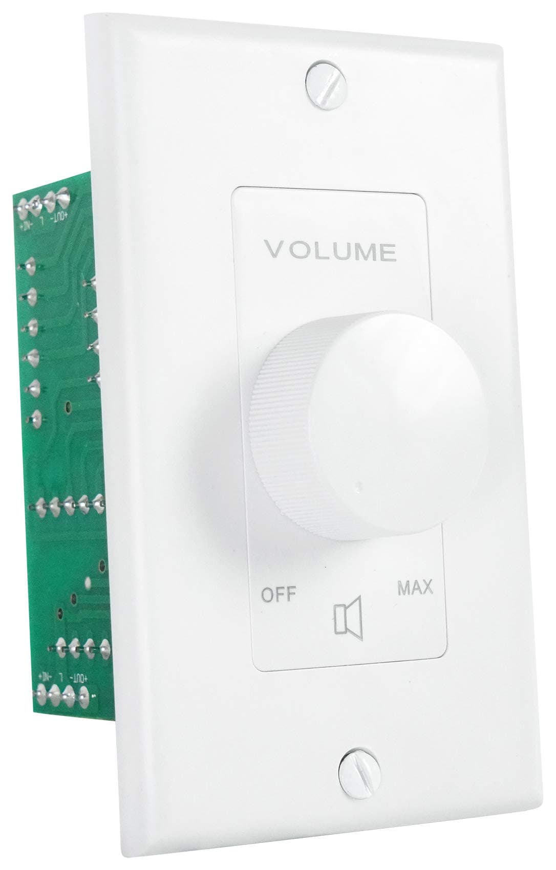 Rockville VOL850 50W x2 Wall Stereo Volume Controller 8 Ohm, 11-Step Rotary Knob - Thumbnail 2