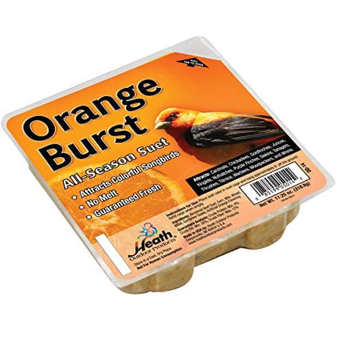 Heath Outdoor Products DD14-10 Orange Burst Suet Cake Pack of 10 - Thumbnail 2