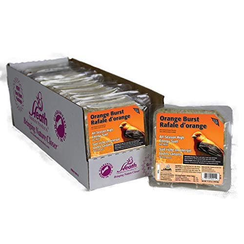 Heath Outdoor Products DD14-10 Orange Burst Suet Cake Pack of 10 - Thumbnail 3