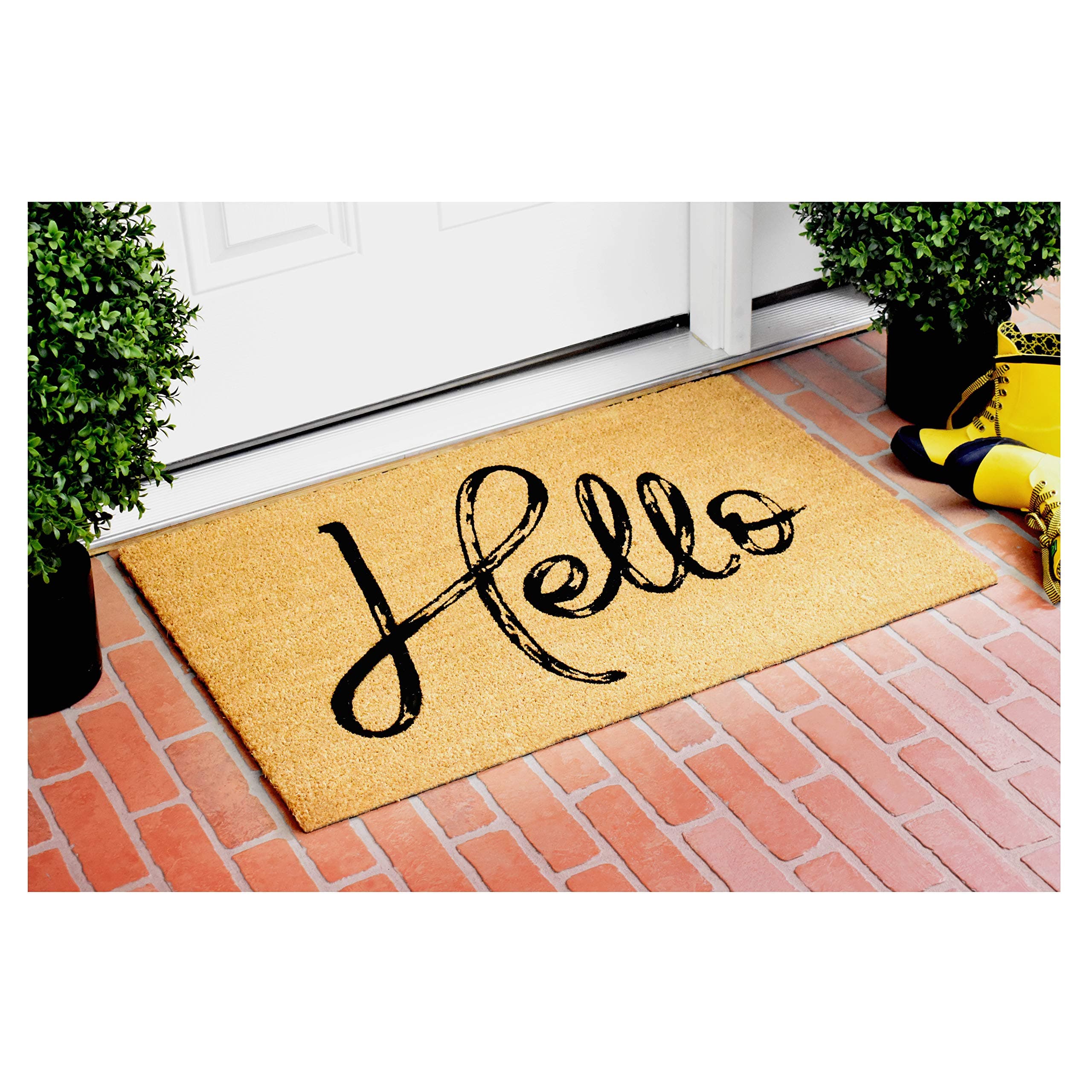 Calloway Mills AZ104762436 Canty Hello Doormat 24x36 - Thumbnail 3