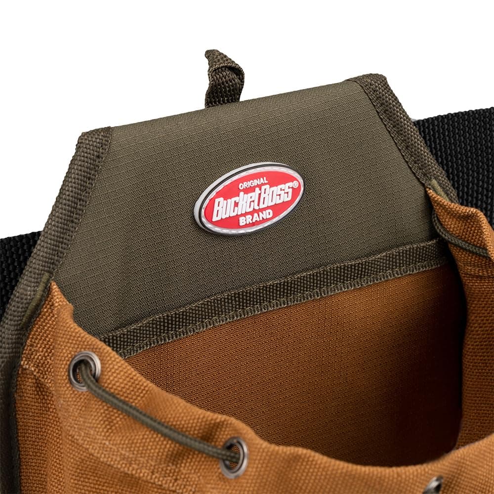 Bucket Boss Parachute Pouch with Speed Square Pocket and Flap Fit in Brown, 5413 - Thumbnail 9