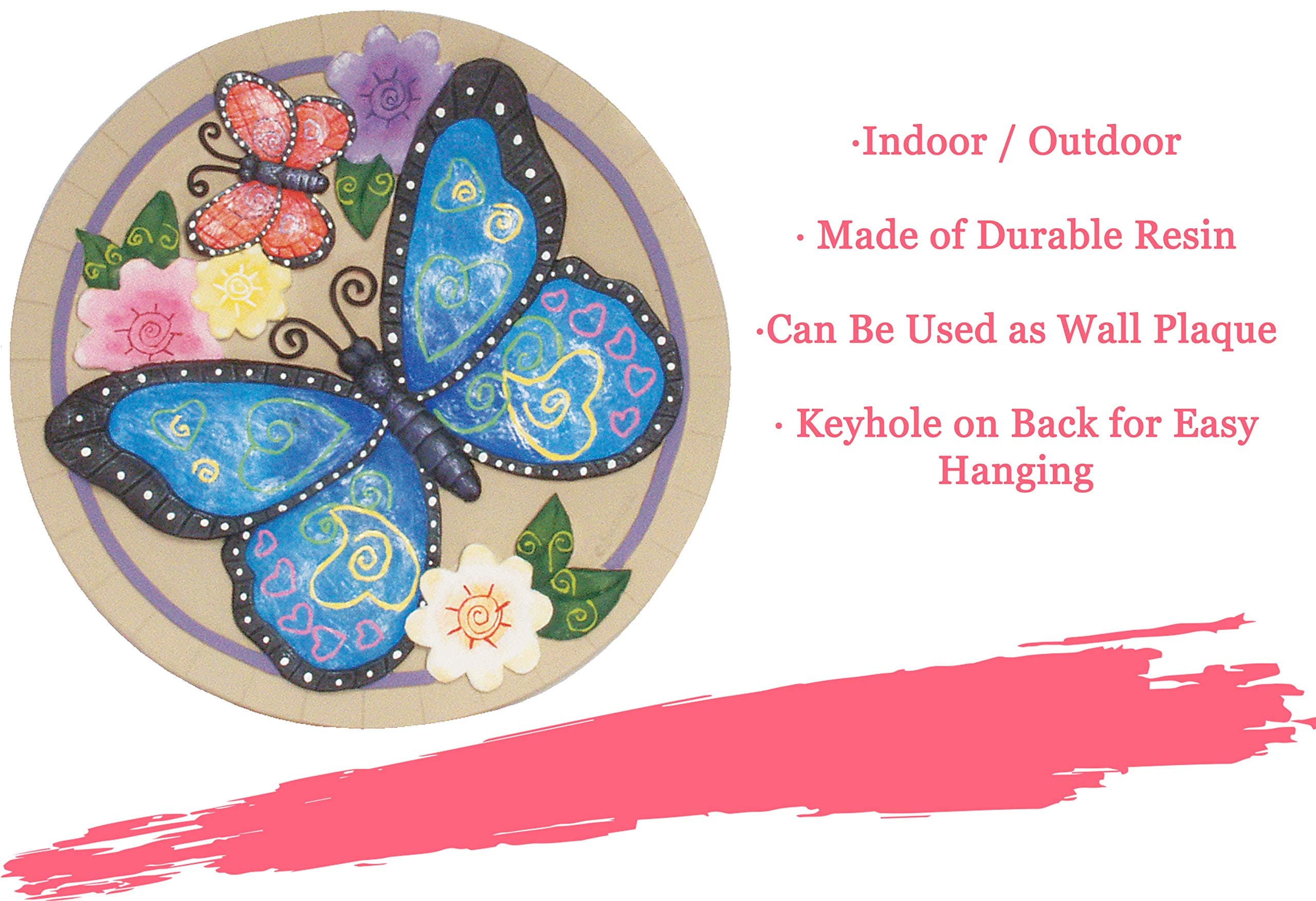 Spoontiques - Garden Décor - Butterfly Stepping Stone - Decorative Stone for Gar - Thumbnail 6