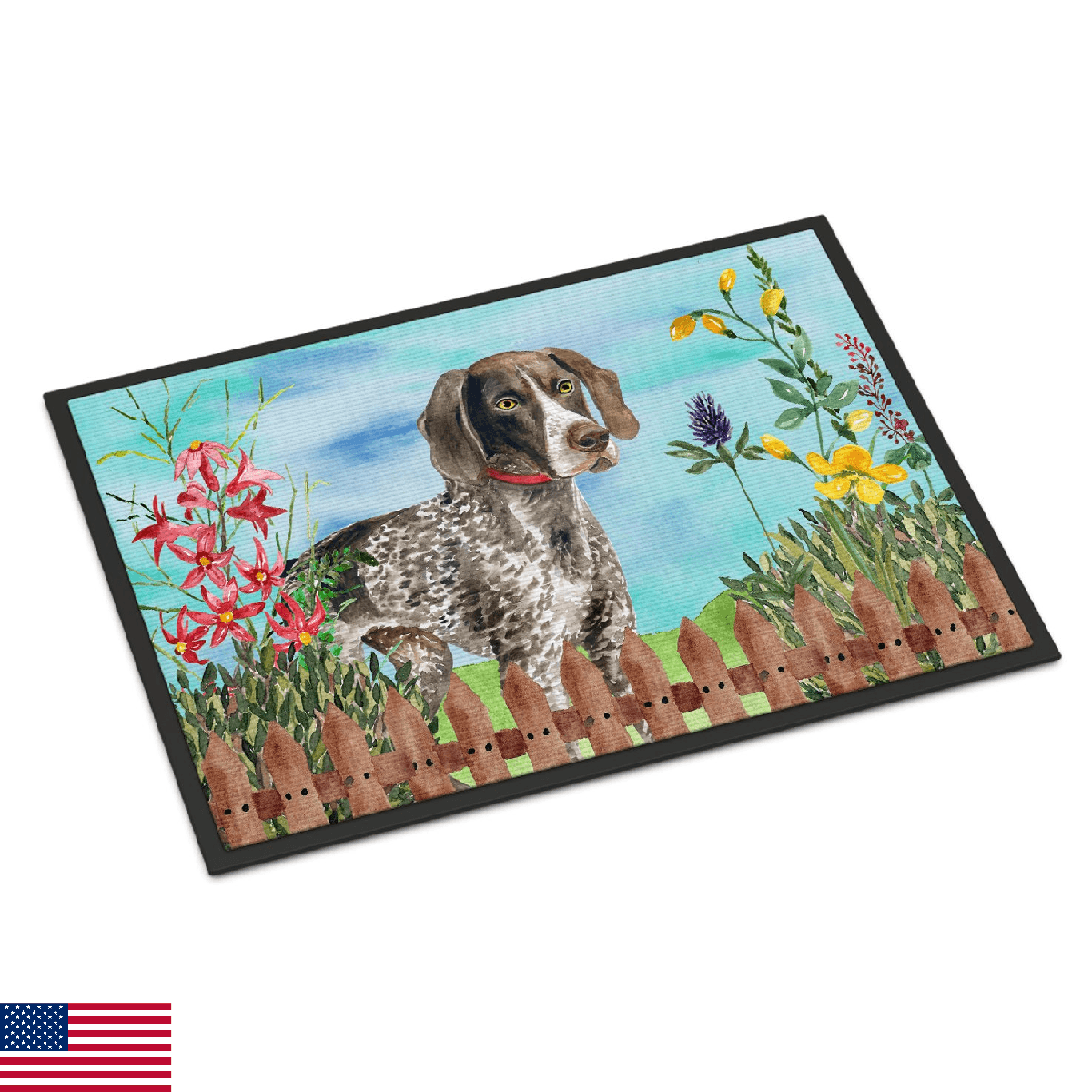 Caroline's Treasures CK1203MAT German Shorthaired Pointer Spring Doormat 18x27 F - Image 1
