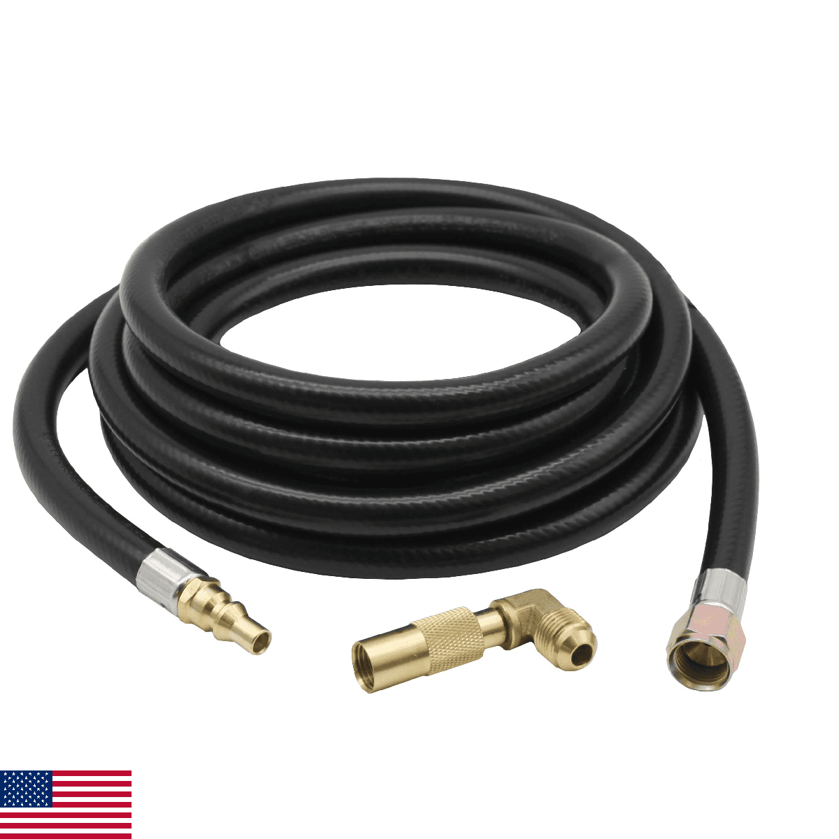 Flame King Propane 12ft RV Quick Connect Hose for Blackstone/Flame King Griddle - Image 1