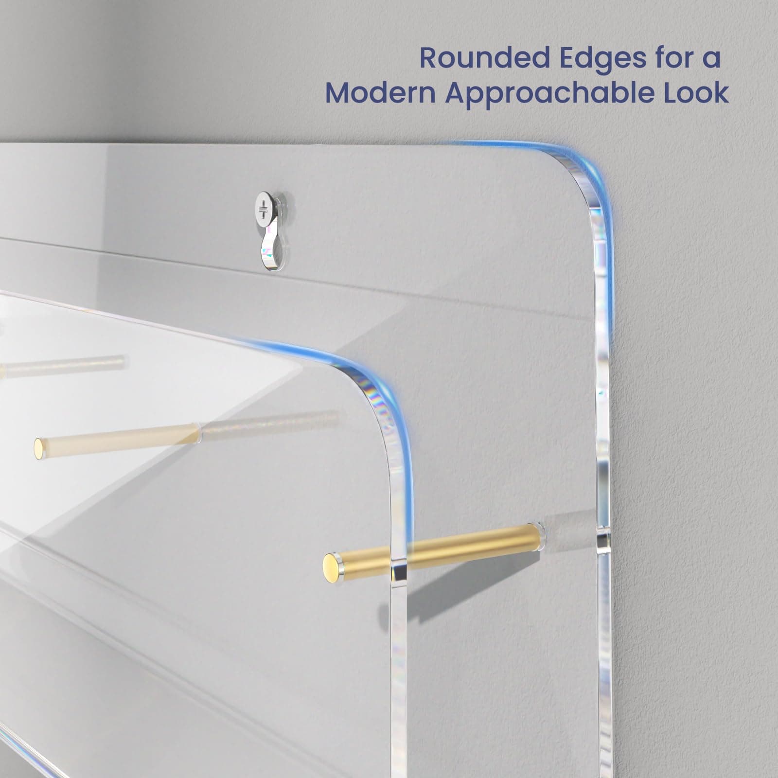 HIIMIEI Brochure Holder Wall Mount, 2-Pack Acrylic Modular Flyer, Pamphlet Displ - Thumbnail 5