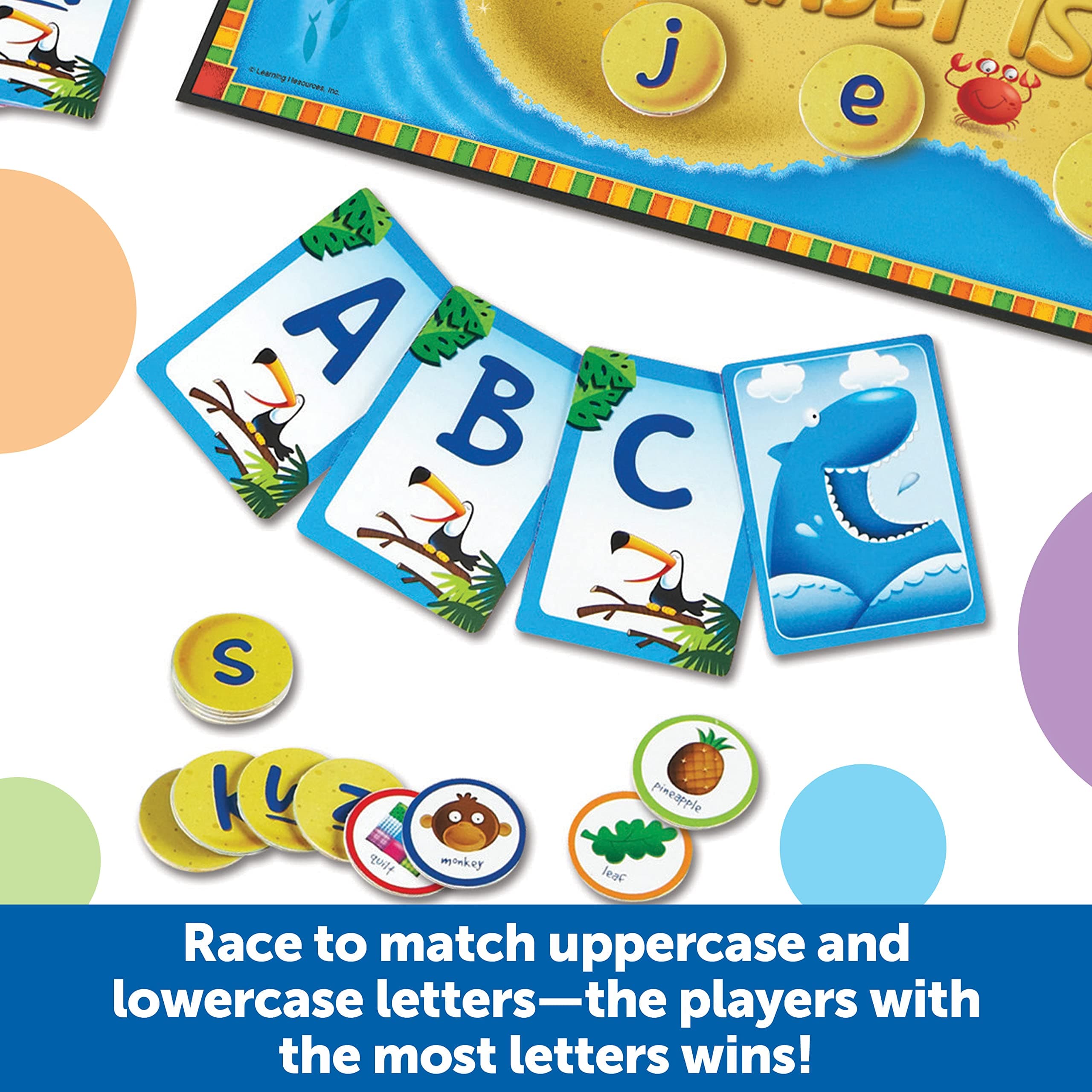 Learning Resources Alphabet Island a Letter & Sounds Game - Montessori ABC Toys, - Thumbnail 2