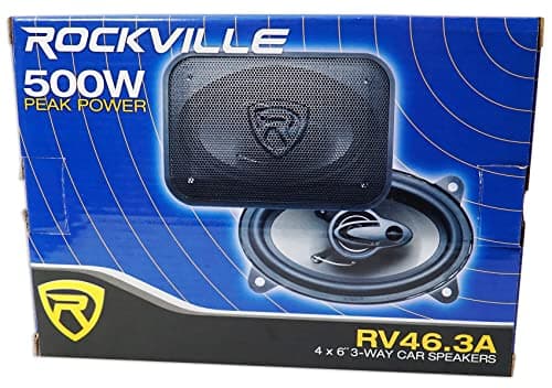 Pair Rockville RV46.3A 4x6" 3-Way Car Speakers 500 Watts/70 Watts RMS CEA Rated - Thumbnail 10