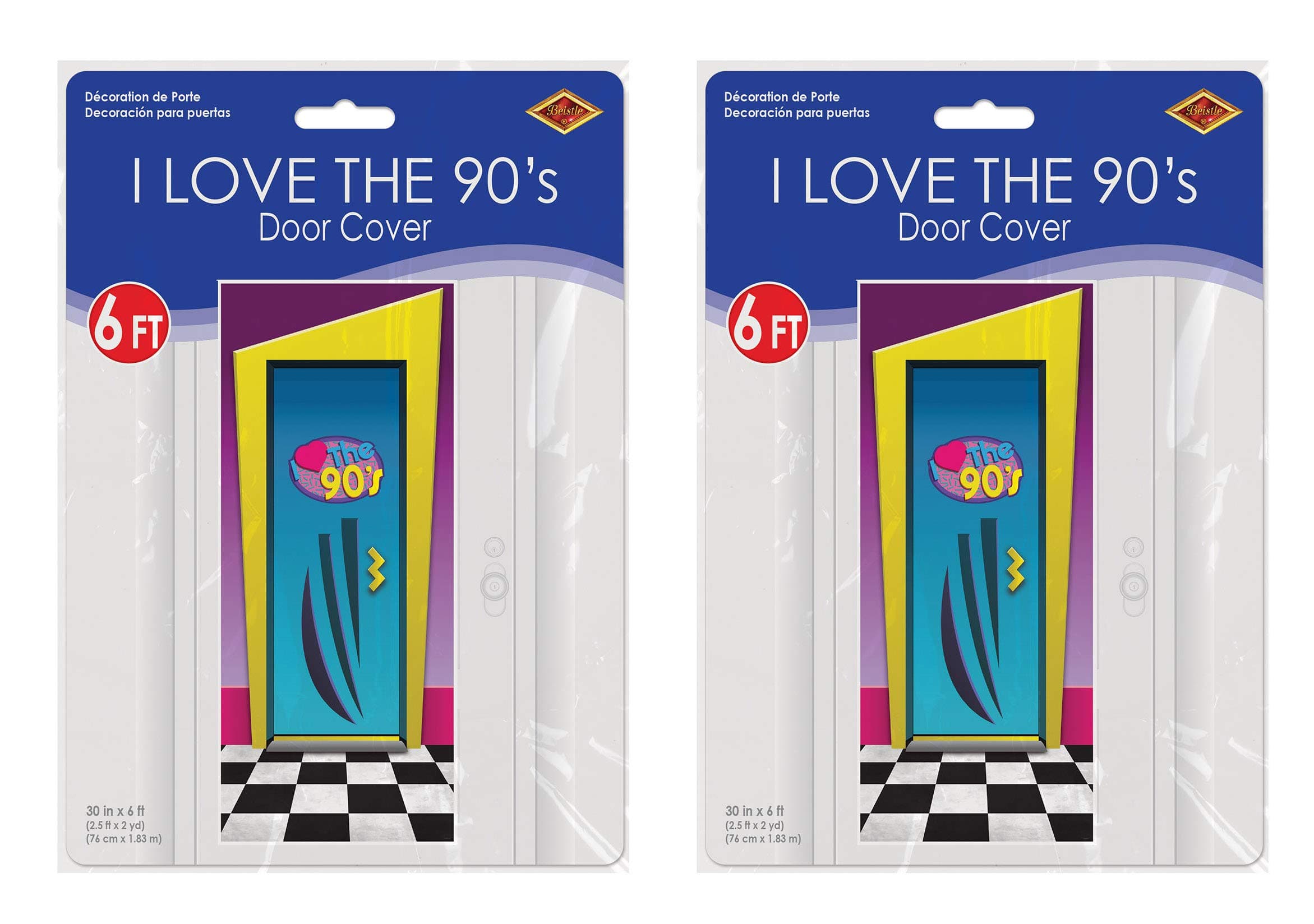 I Love The 90's Door Cover Pack of 2 - Thumbnail 2