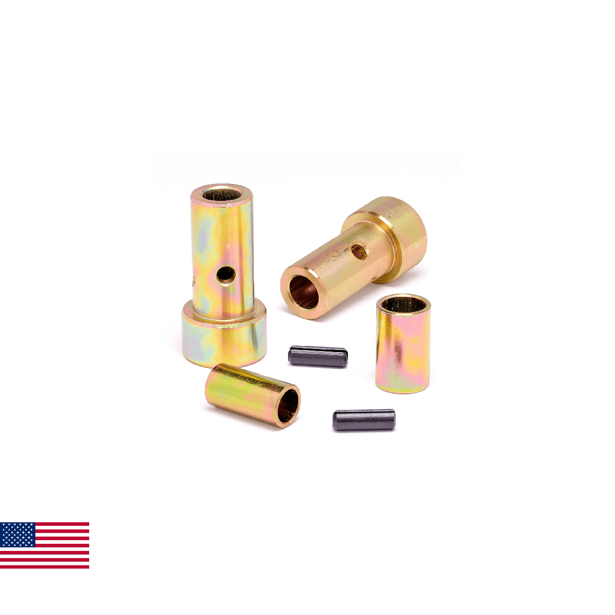 TerraKing - TK95029 - Quick Hitch Bushing Kit iMatch 7” Yellow Zinc Finish - Image 1