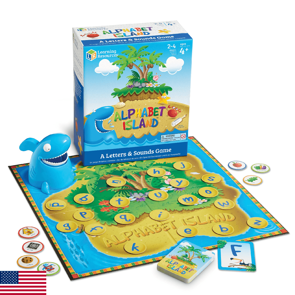Learning Resources Alphabet Island a Letter & Sounds Game - Montessori ABC Toys, - Image 1