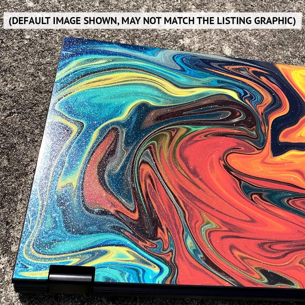 MightySkins Glossy Glitter Skin for HP 17t Laptop 17.3" (2017) - Rainbow Streaks - Thumbnail 4