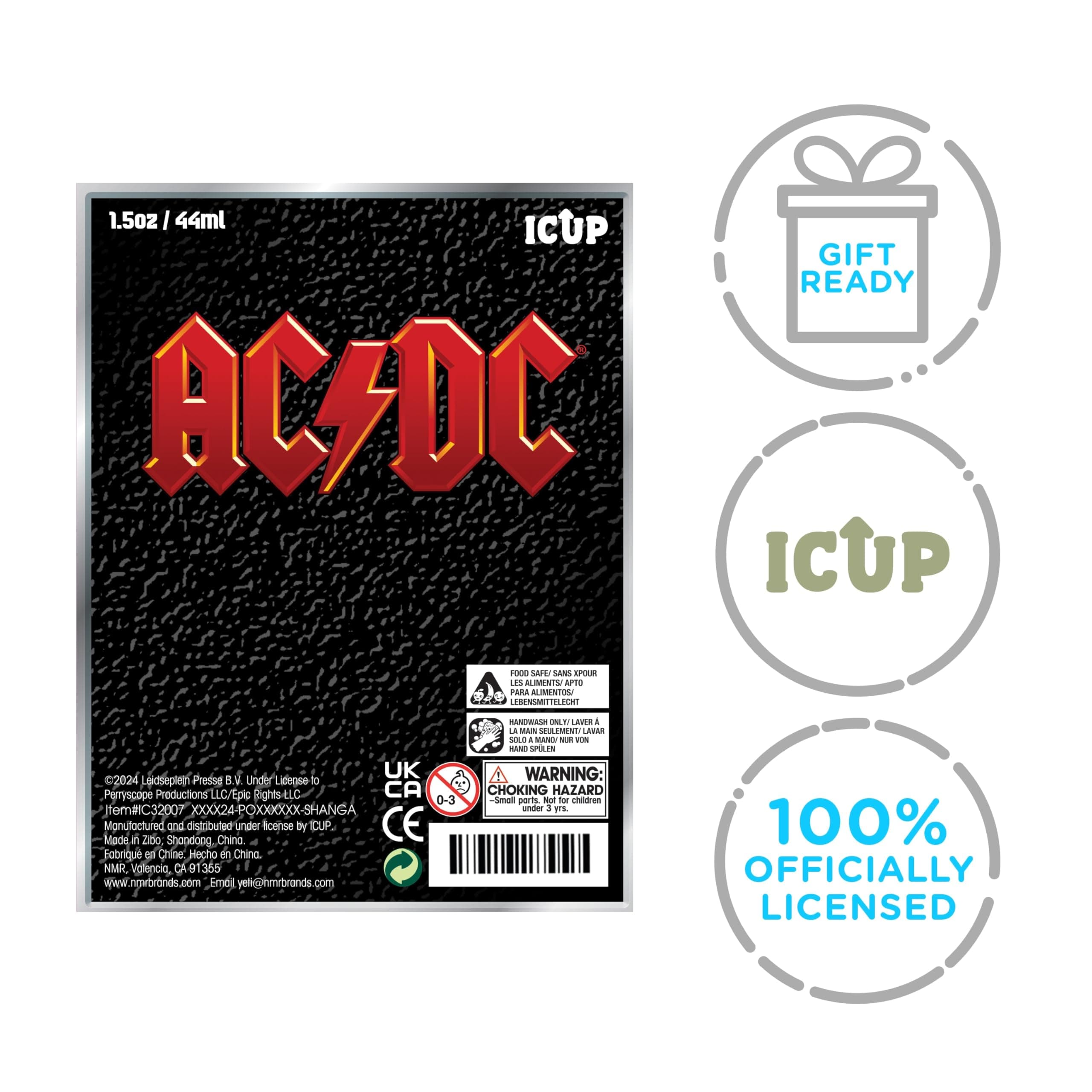ICUP AC/DC Icons 4 Piece Shot Glass Set - Thumbnail 2