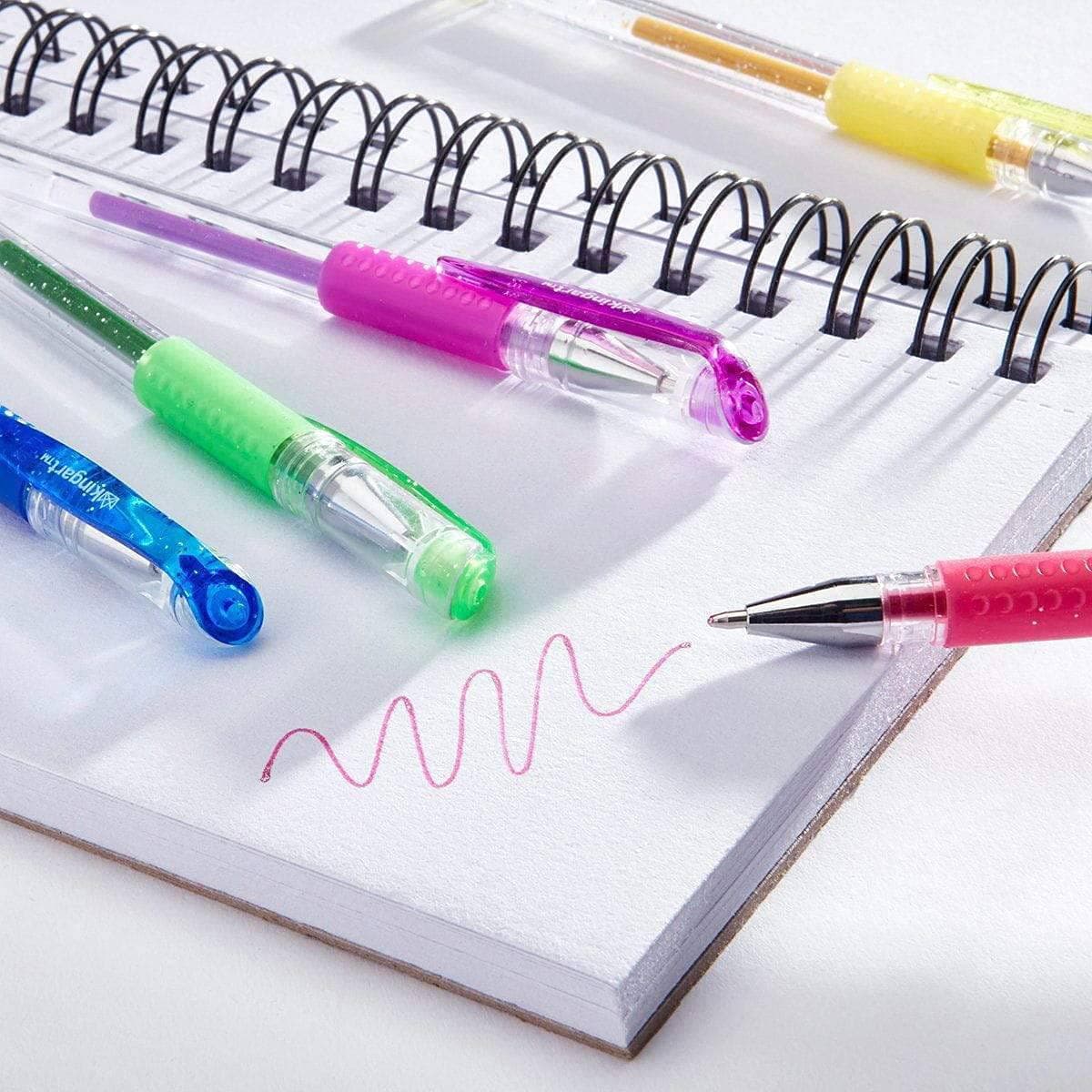 KINGART GLITTER Rollerball GEL PENS, 80 Sparkling Colors with Soft-Grip Comfort, - Thumbnail 8