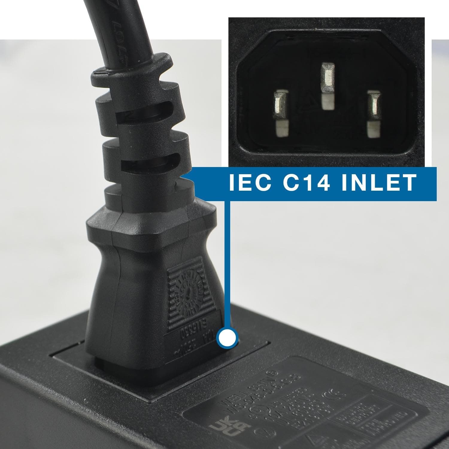 Conntek Server 10A 250V IEC Power Strip C14 Inlet to IEC 320 Sheet F Outlets 4 w - Thumbnail 6