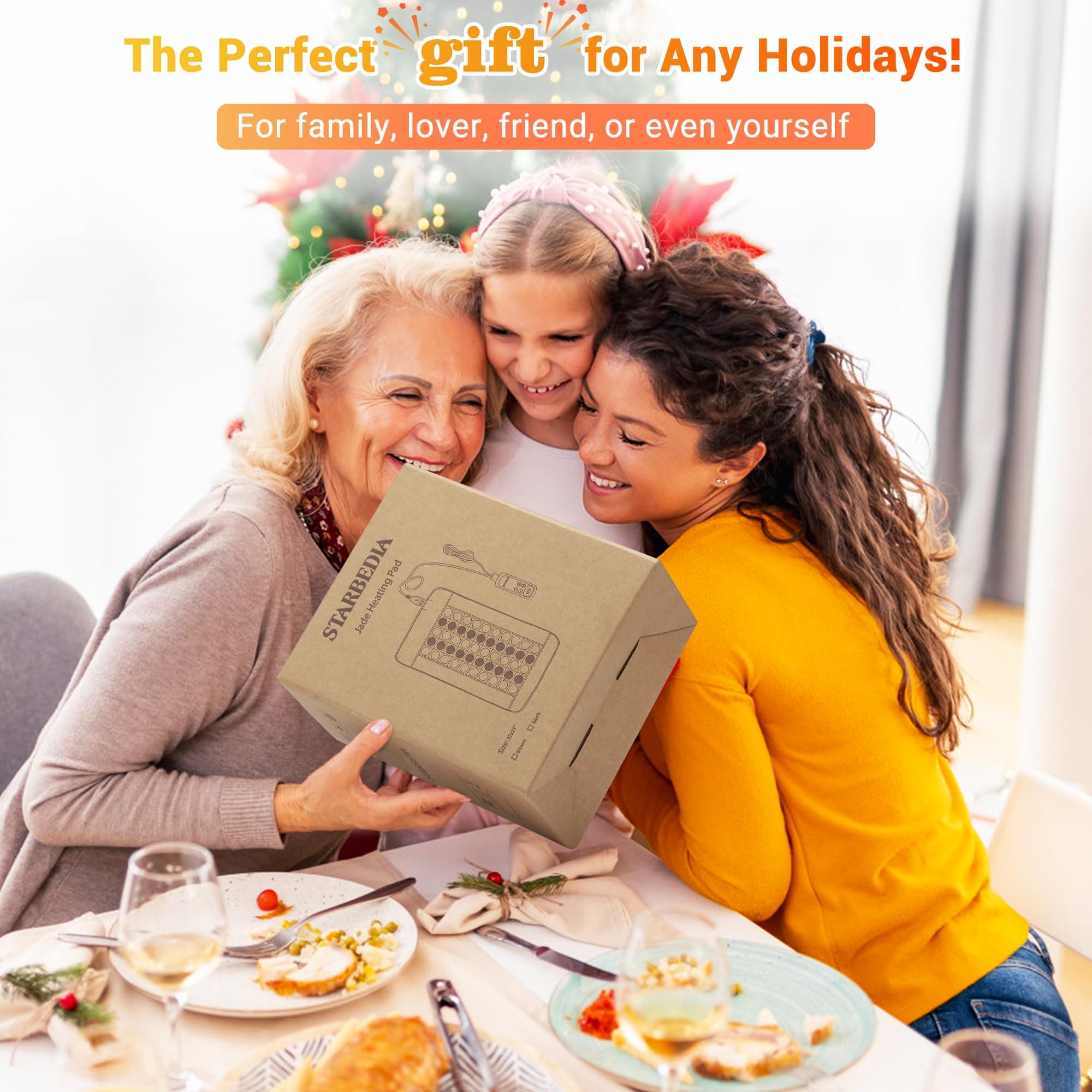 Far Infrared Heating Pads for Back Pain Relief, Natural Jade and Tourmaline Heat - Thumbnail 8