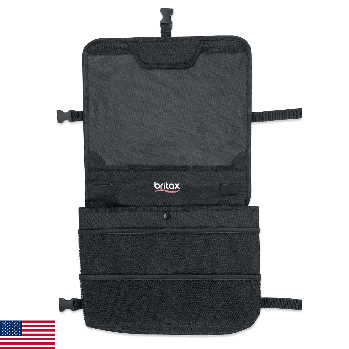 Britax View-N-Go Backseat Car Organizer with Tablet Holder | Crash Tested + Wate - Image 1