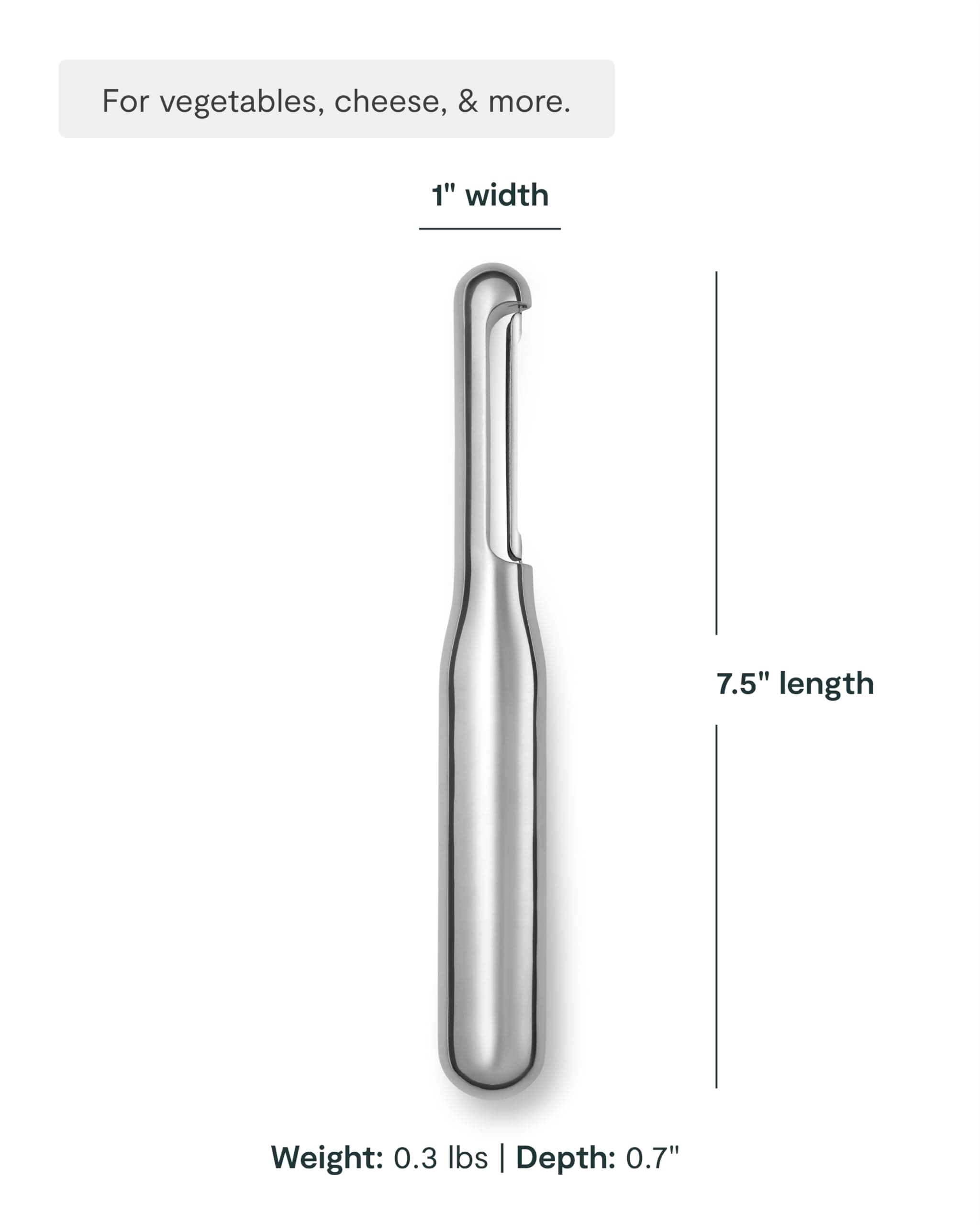 Caraway Vegetable Peeler - Non Toxic Stainless Steel - Essential Kitchen Tool - - Thumbnail 3