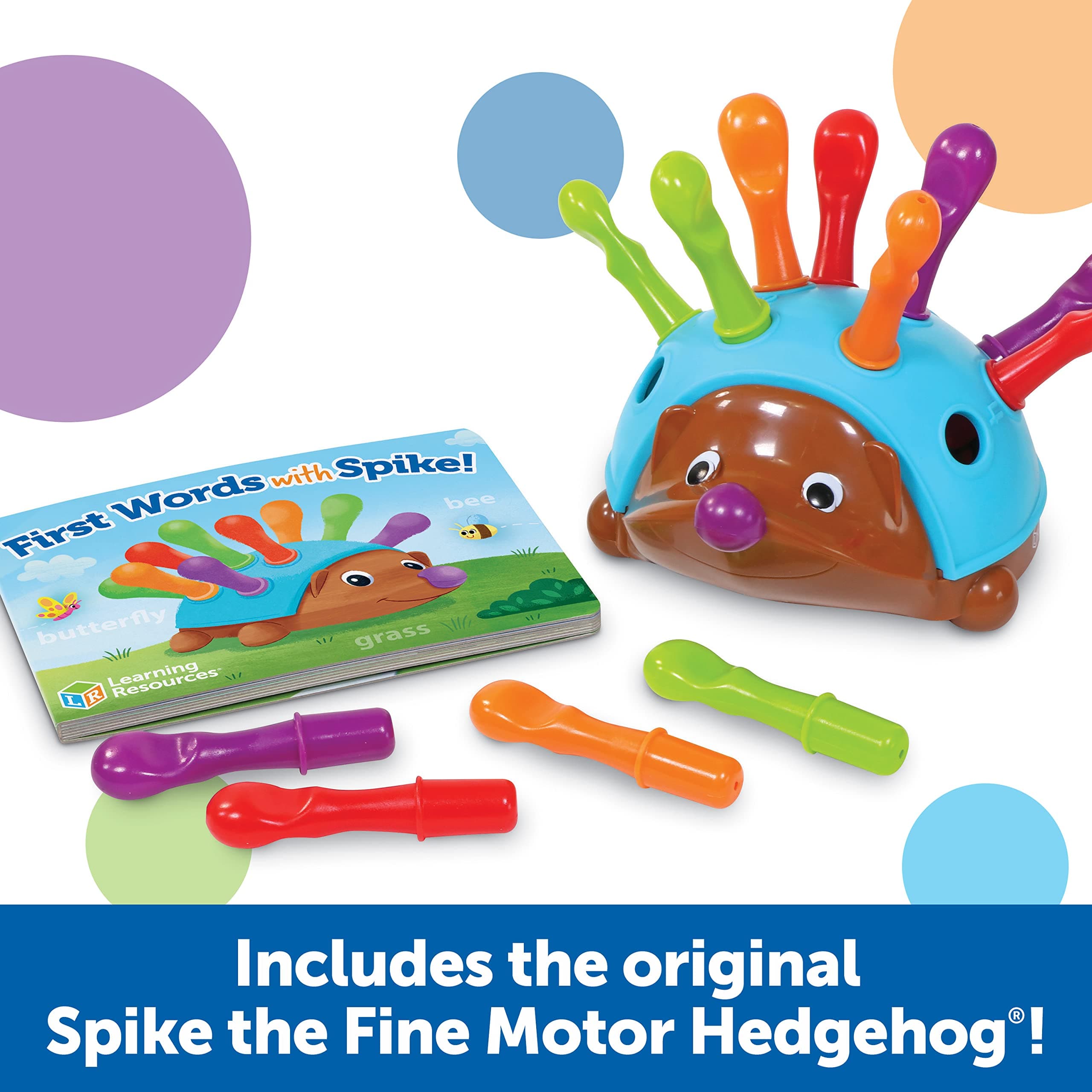 Learning Resources Spike The Fine Motor Hedgehog First Words - Toddler Activity - Thumbnail 4