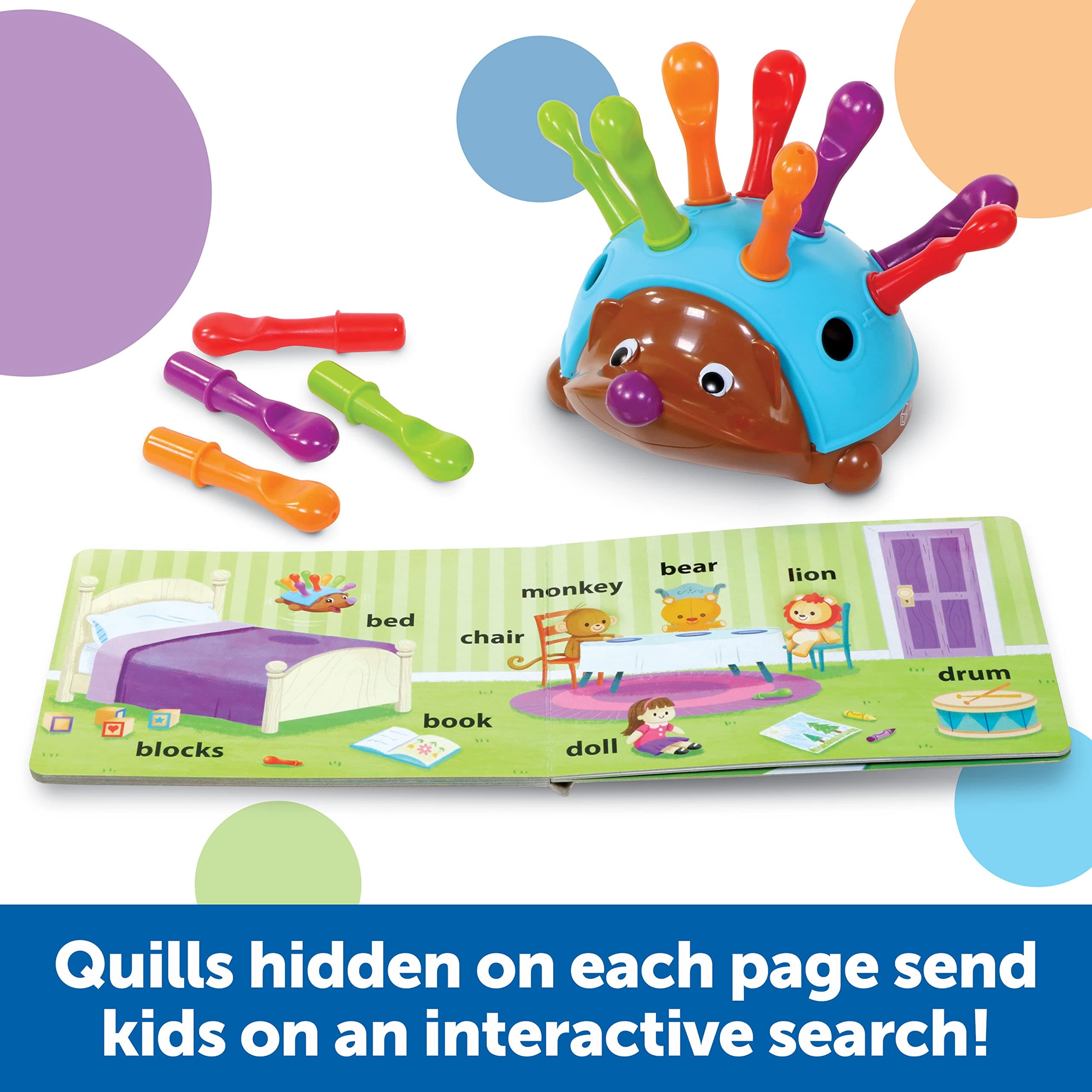 Learning Resources Spike The Fine Motor Hedgehog First Words - Toddler Activity - Thumbnail 3