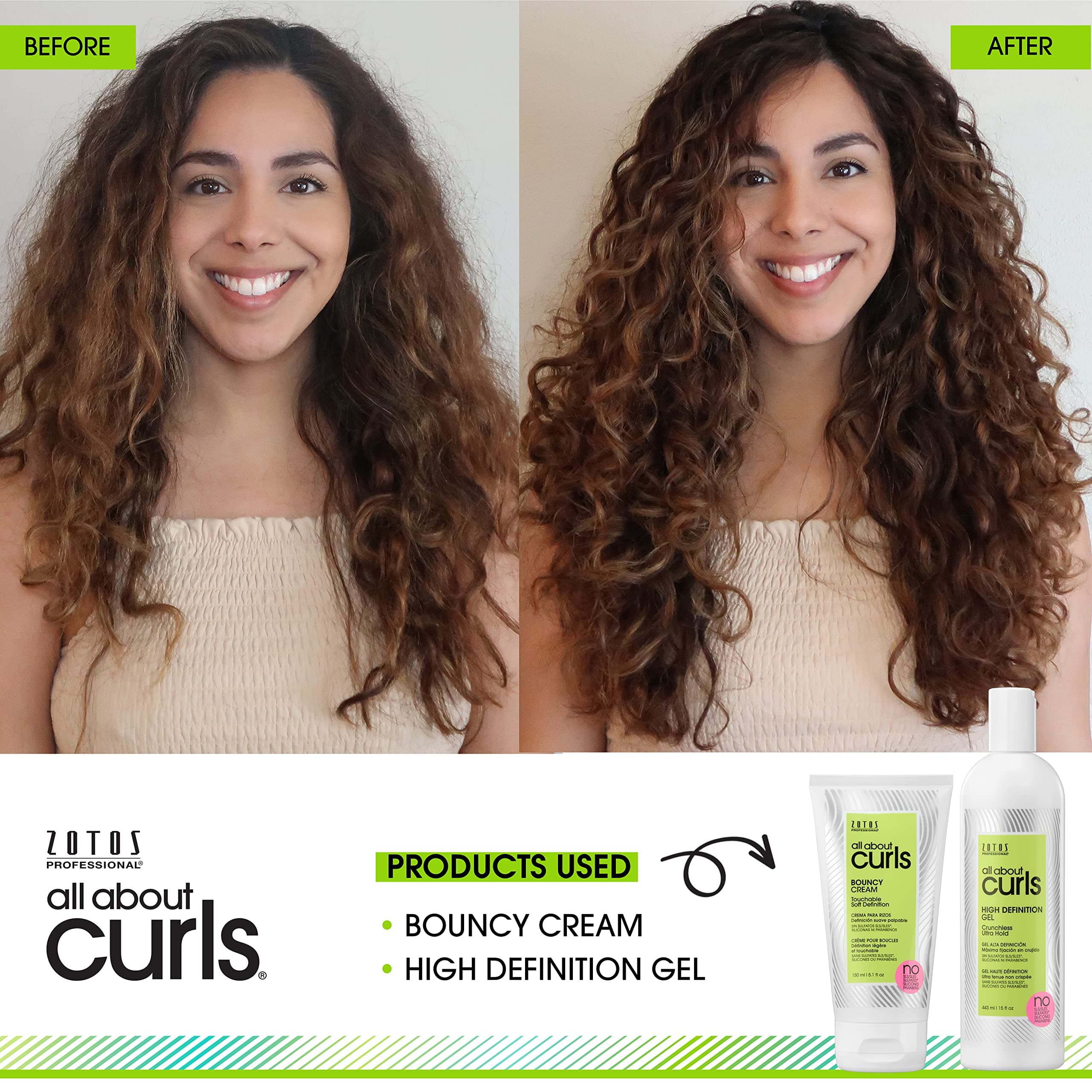 ALL ABOUT CURLS High Definition Gel & Bouncy Cream | Curl Styling Products | Def - Thumbnail 8