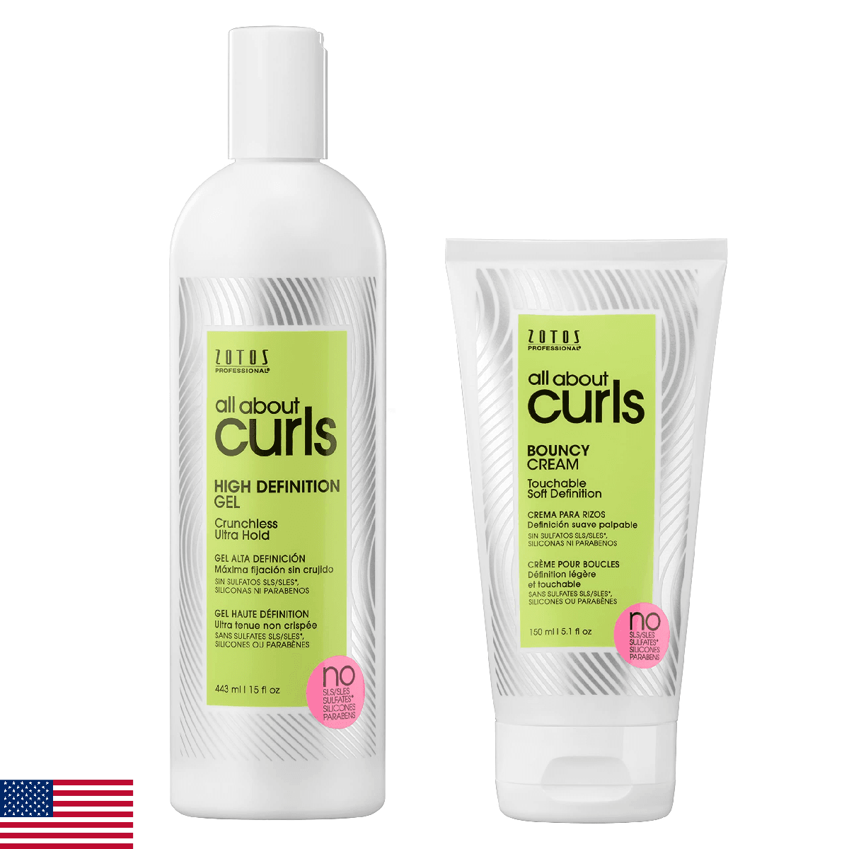 ALL ABOUT CURLS High Definition Gel & Bouncy Cream | Curl Styling Products | Def - Image 1