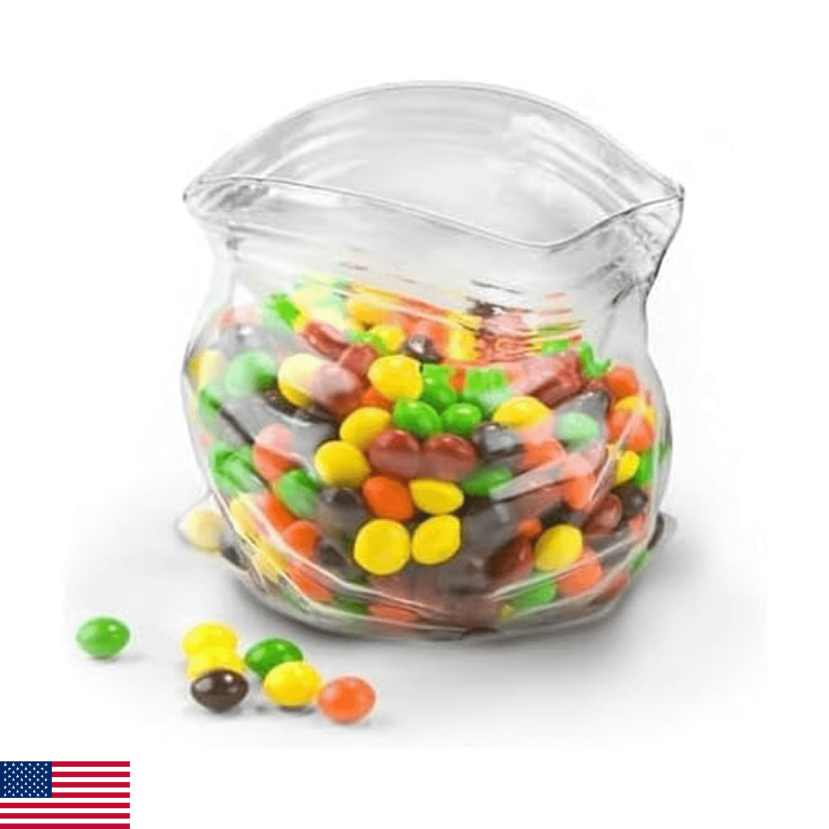 Genuine Fred UNZIPPED Hand-Blown Glass Bowl, One Size - Image 1