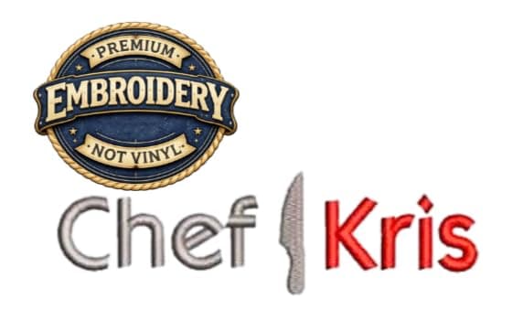 Custom Embroidered Chef Apron - Personalized Kitchen Apron for Men & Women - Thumbnail 3