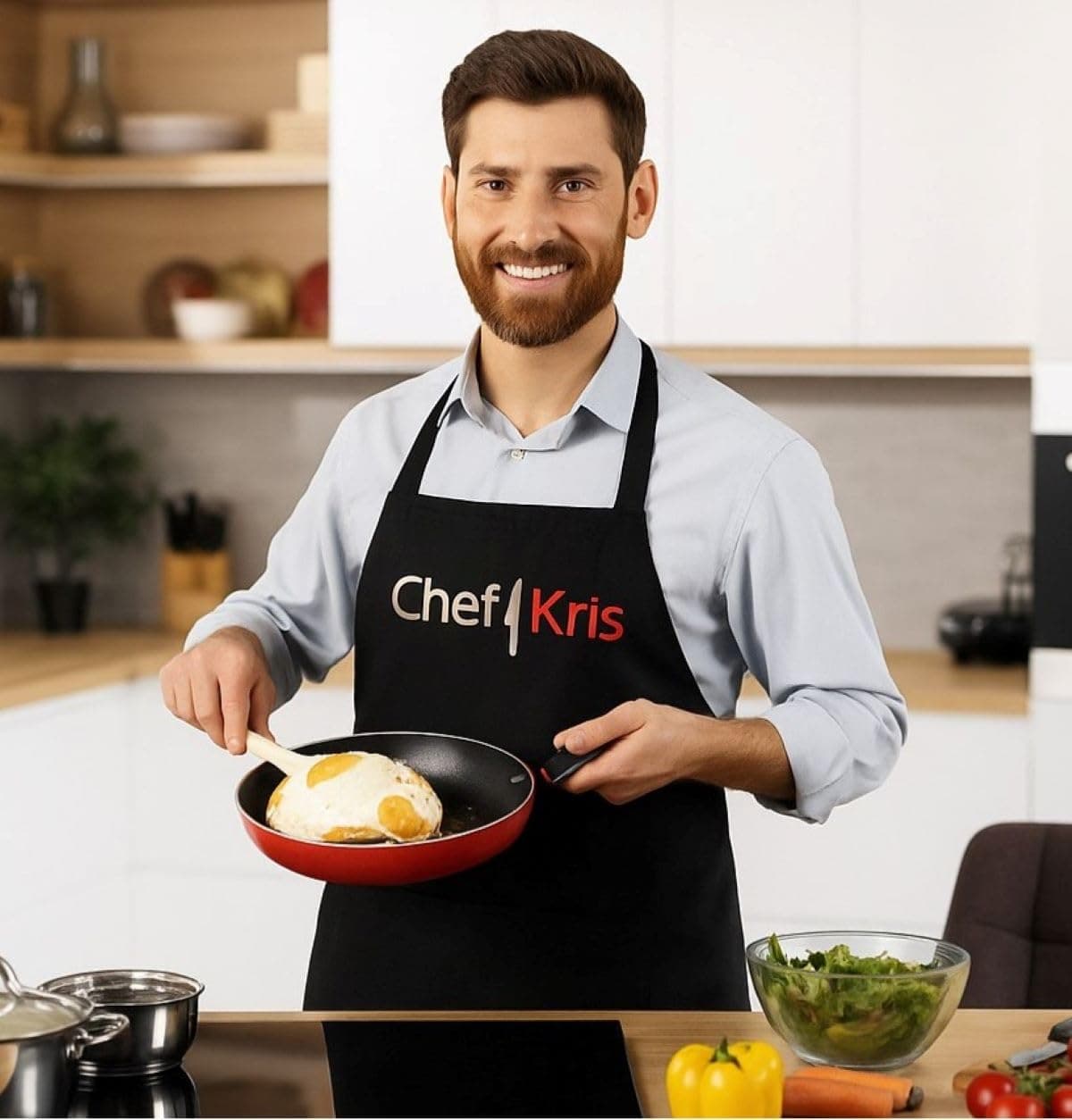 Custom Embroidered Chef Apron - Personalized Kitchen Apron for Men & Women - Thumbnail 8