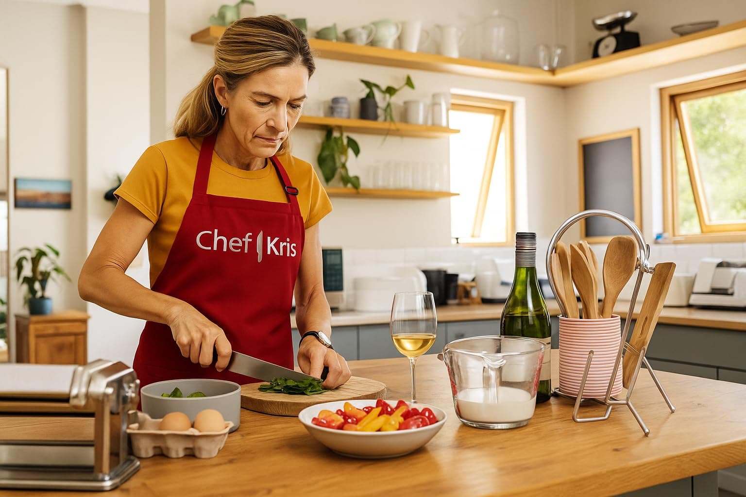 Custom Embroidered Chef Apron - Personalized Kitchen Apron for Men & Women - Thumbnail 9