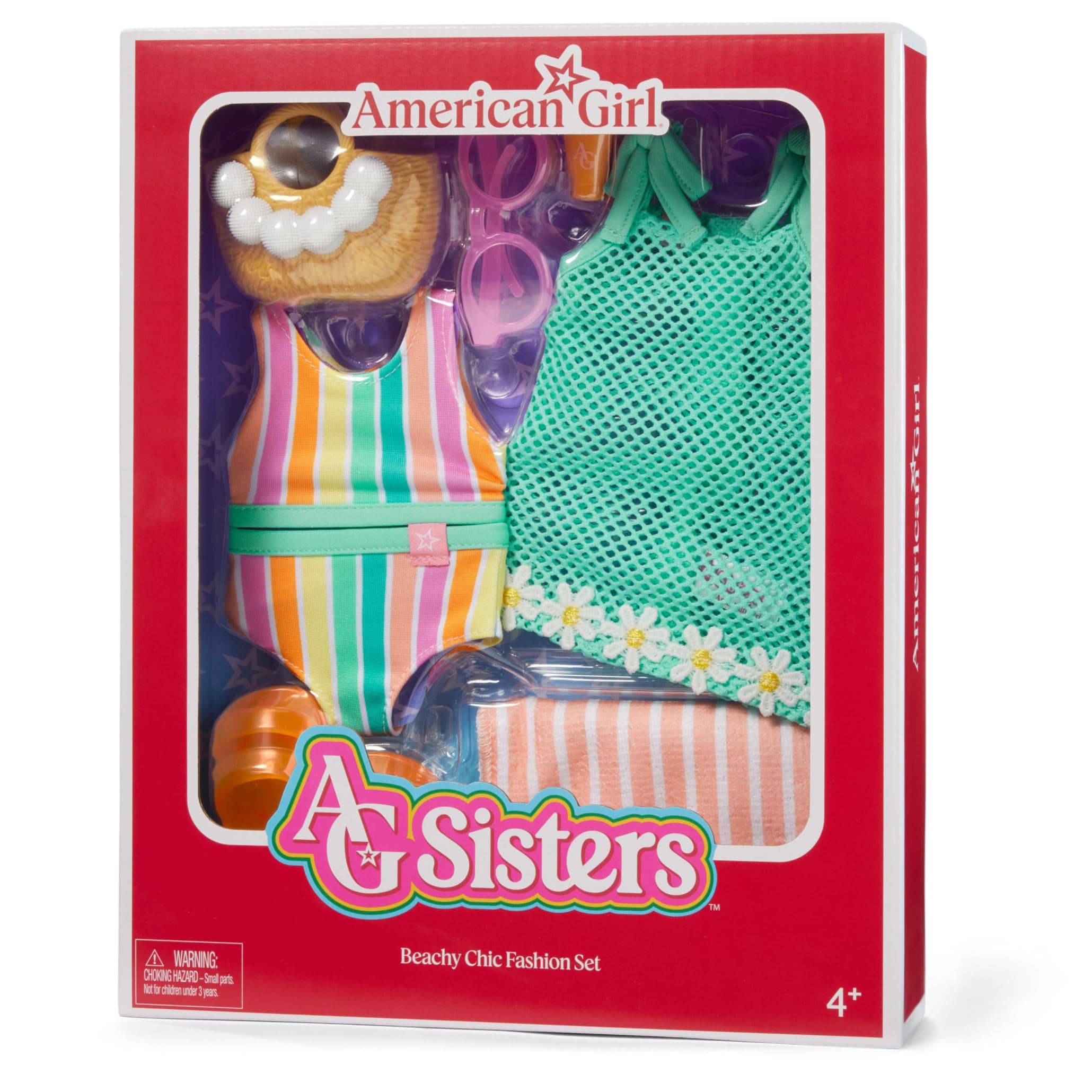 American Girl AG Sisters Beachy Chic Fashion Set Doll Clothes 14.5-inch 8 pcs Ag - Thumbnail 6
