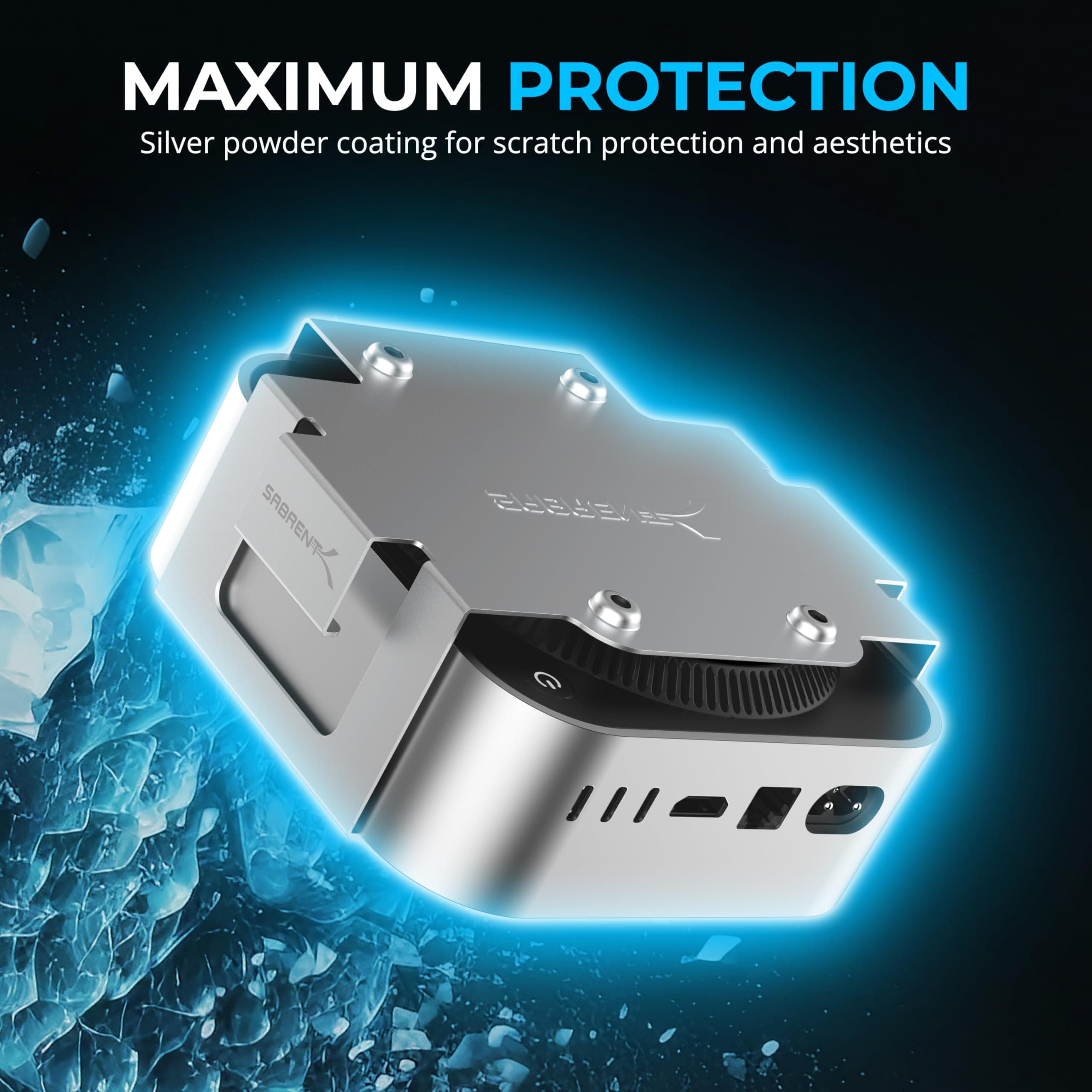 SABRENT Desk/Wall Flex-Mount for Mac mini (2024+) – Aluminum Scratch-Resistant M - Thumbnail 5