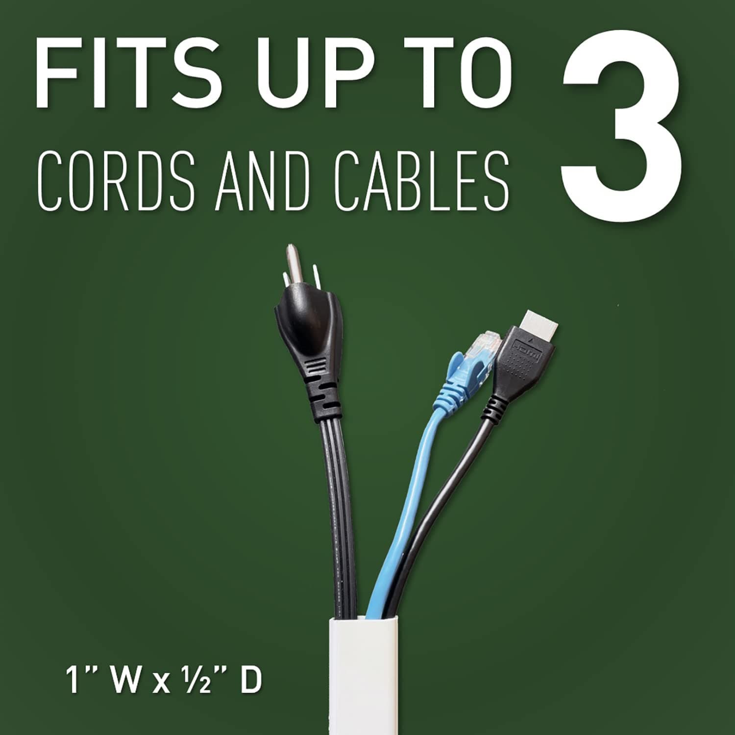 C2G/Cables to Go 16318 Wiremold CordMate II Kit - Thumbnail 3