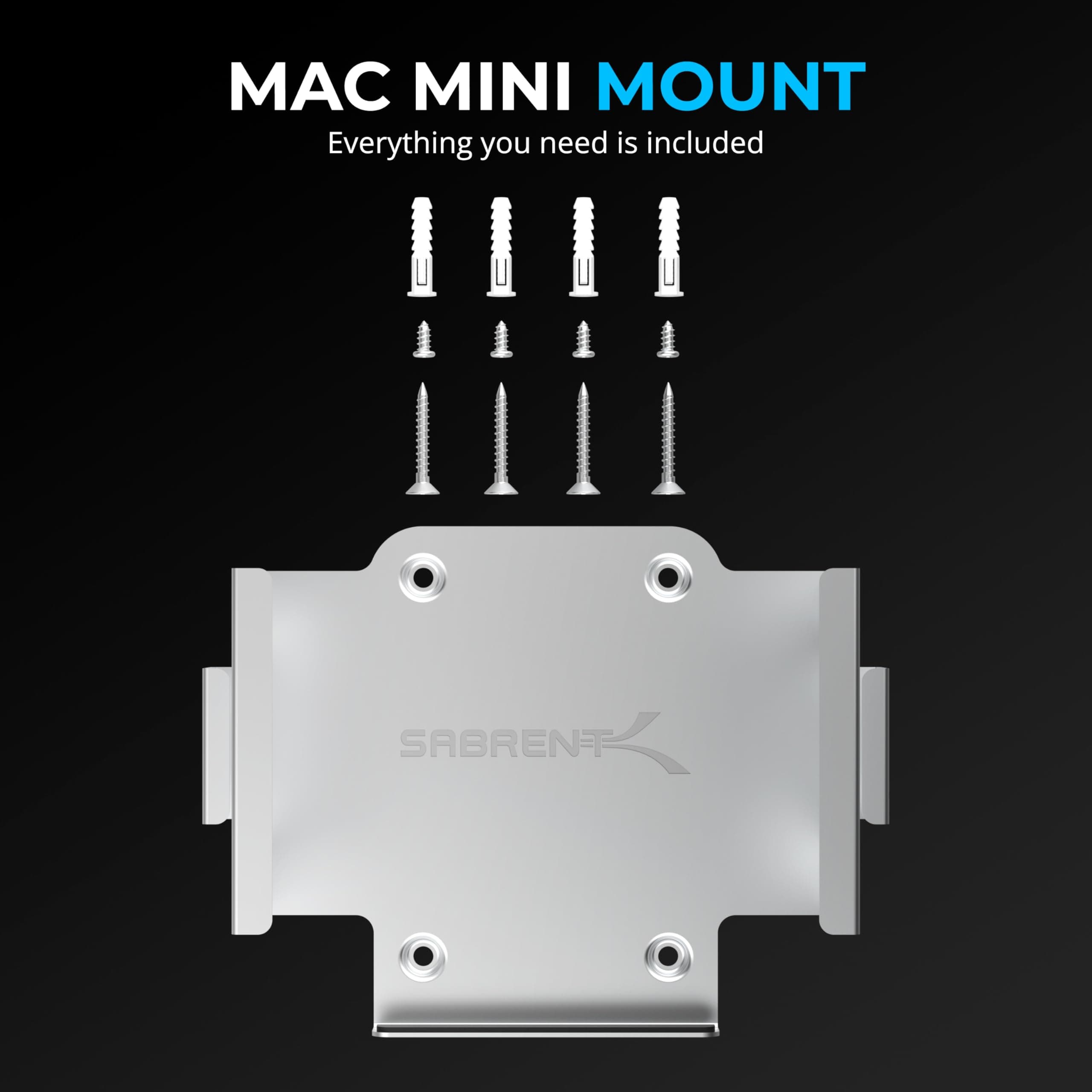 SABRENT Desk/Wall Flex-Mount for Mac mini (2024+) – Aluminum Scratch-Resistant M - Thumbnail 2