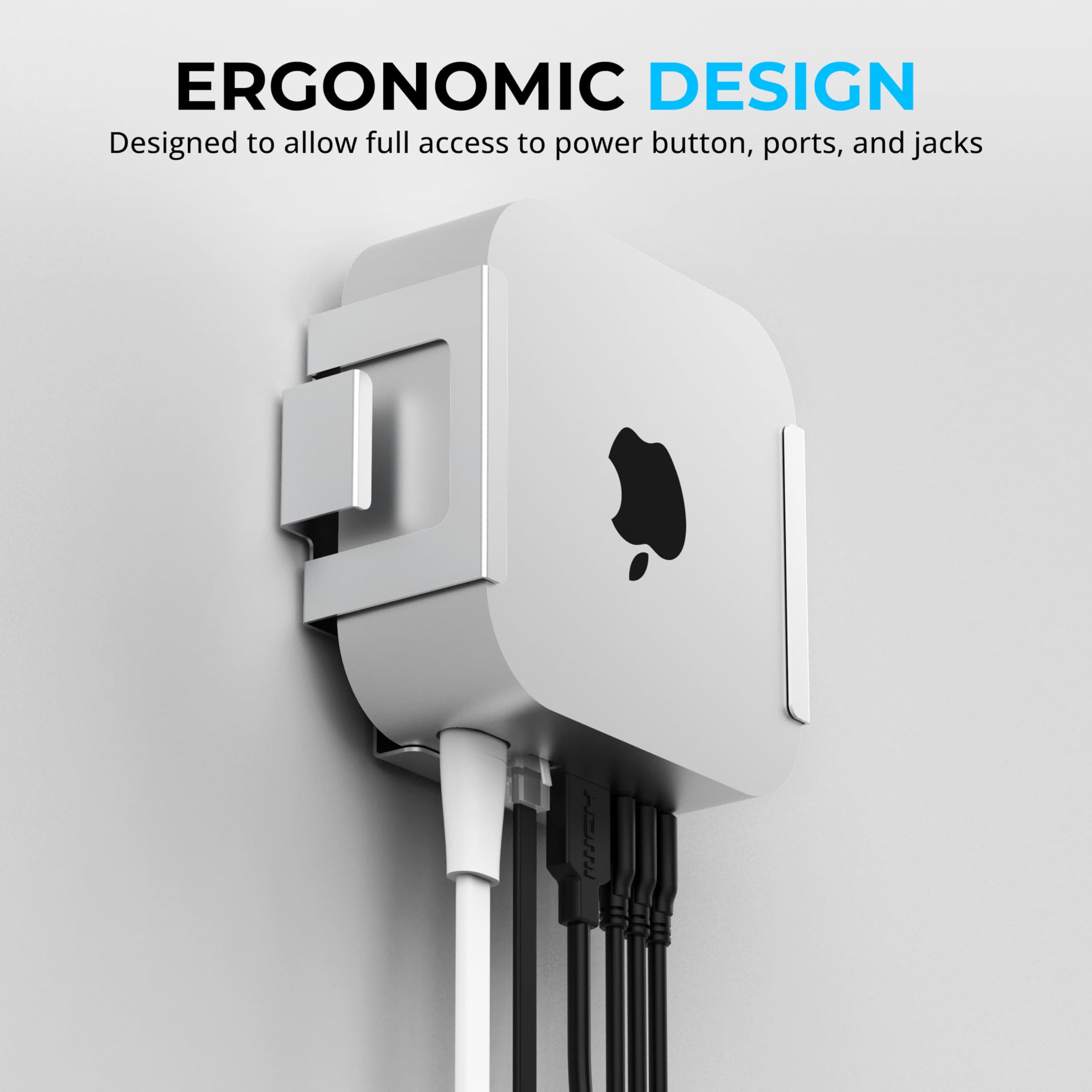 SABRENT Desk/Wall Flex-Mount for Mac mini (2024+) – Aluminum Scratch-Resistant M - Thumbnail 4