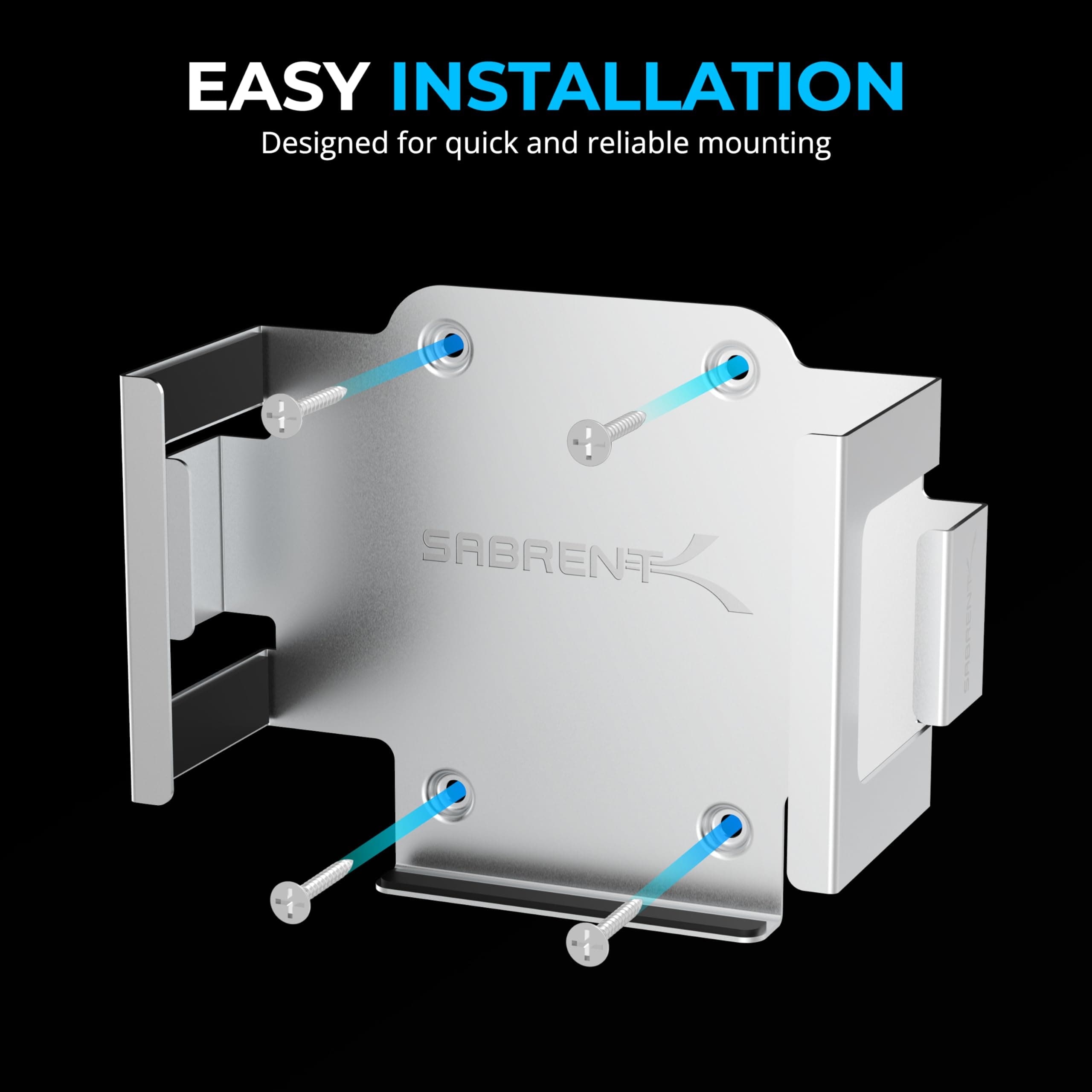 SABRENT Desk/Wall Flex-Mount for Mac mini (2024+) – Aluminum Scratch-Resistant M - Thumbnail 3