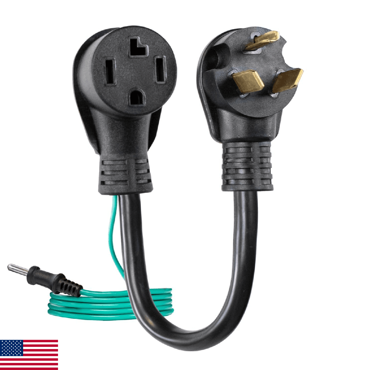 Certified Appliance Accessories 3-Prong to 4-Prong Dryer Plug Adapter 30A 250V 1 - Image 1