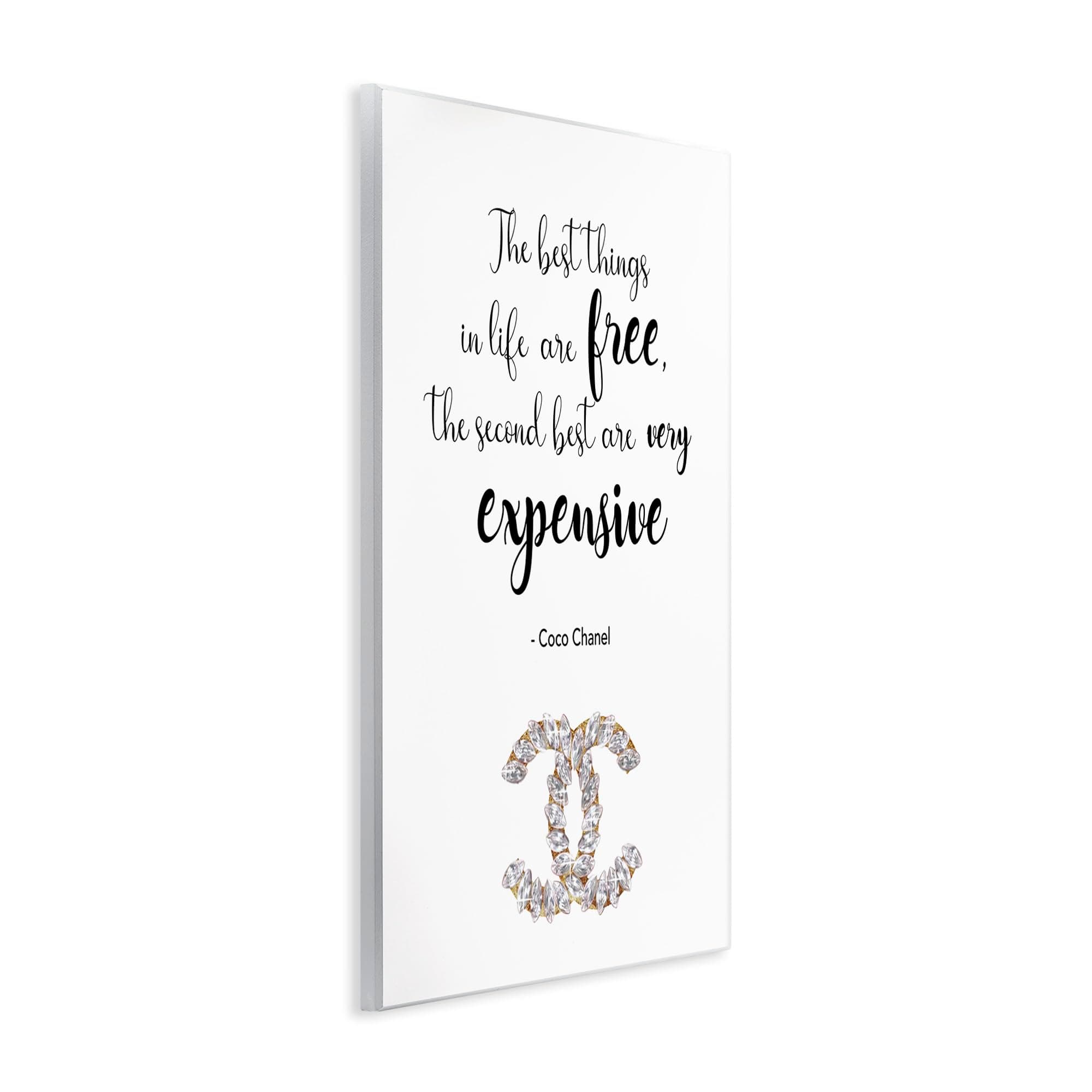 Stupell Industries Second Best Things in Life Quote Fashion Brand Glam Text, Des - Thumbnail 3