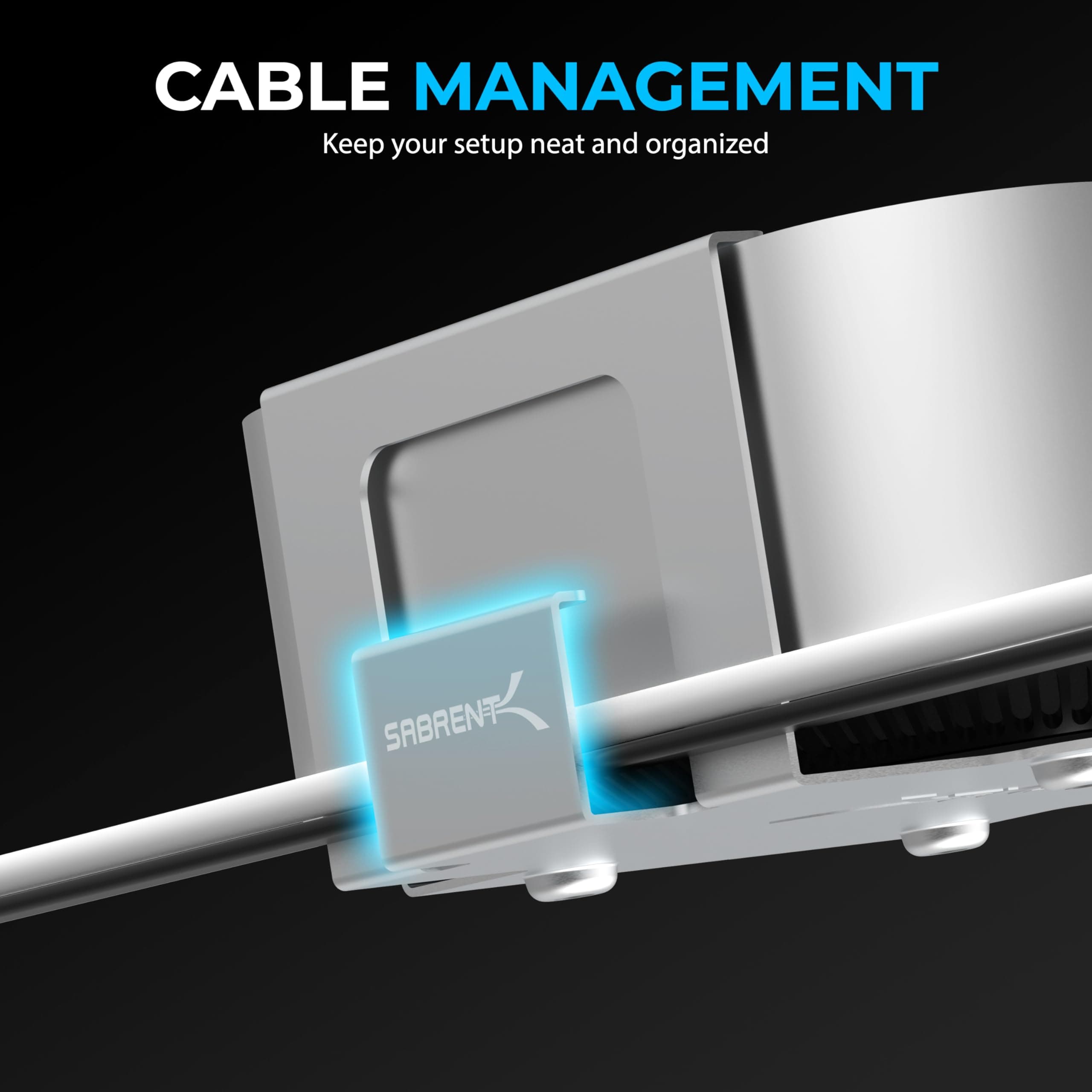 SABRENT Desk/Wall Flex-Mount for Mac mini (2024+) – Aluminum Scratch-Resistant M - Thumbnail 6