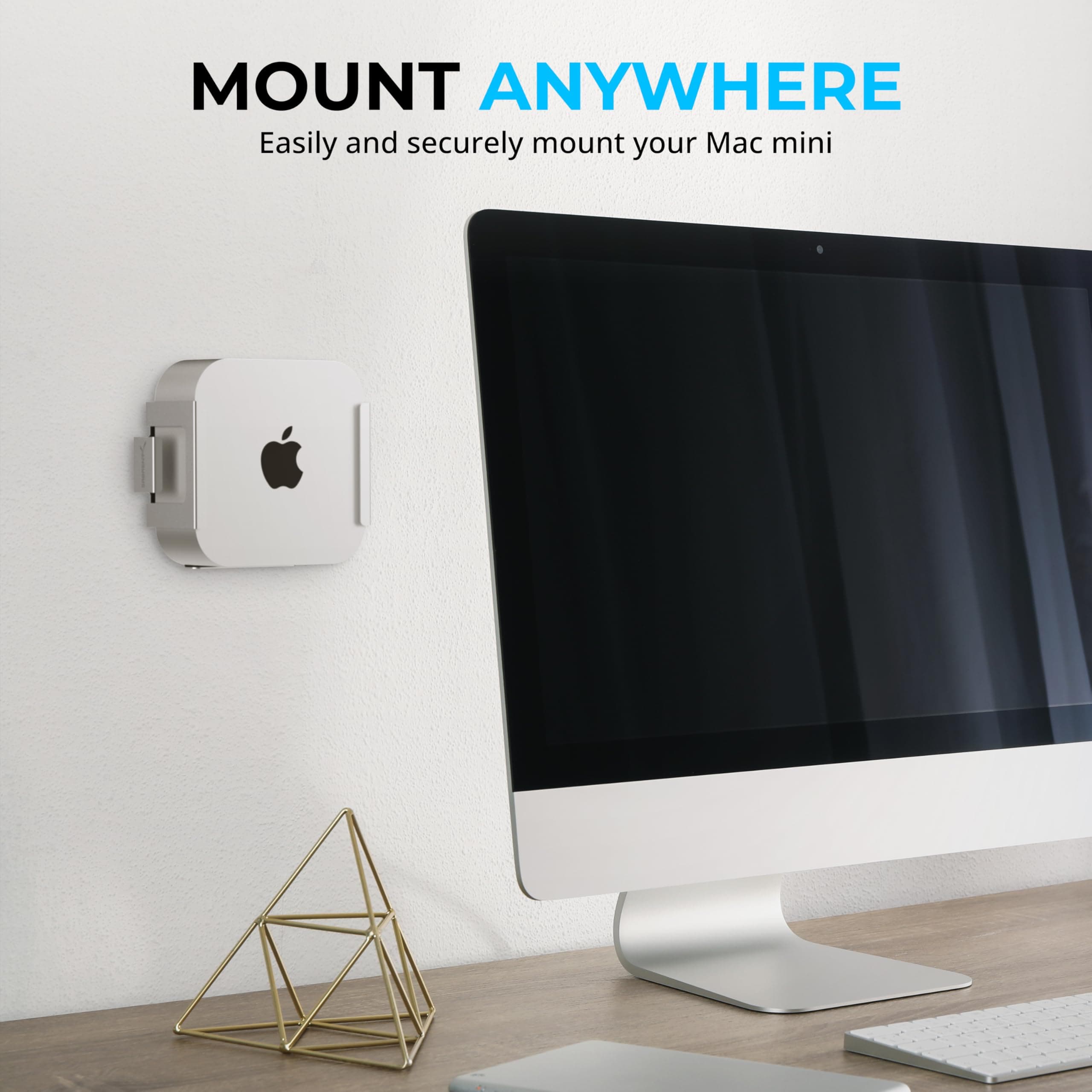 SABRENT Desk/Wall Flex-Mount for Mac mini (2024+) – Aluminum Scratch-Resistant M - Thumbnail 7