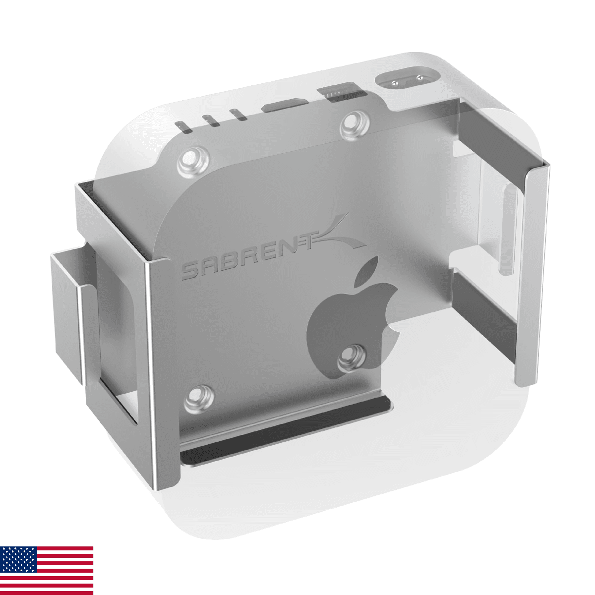 SABRENT Desk/Wall Flex-Mount for Mac mini (2024+) – Aluminum Scratch-Resistant M - Image 1