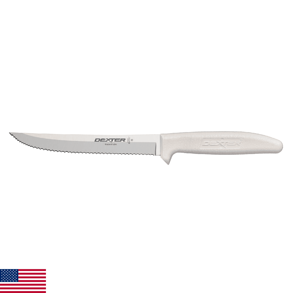 Dexter-Russell Sani-Safe 6" Scalloped Utility Knife | S156SC-PCP, High-Carbon St - Image 1
