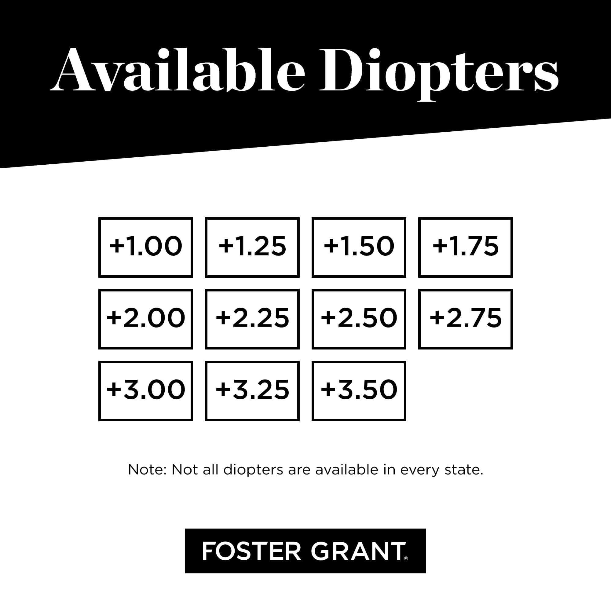 Foster Grant Men's Boston Rectangular Reading Glasses, Black/Transparent, 54 mm - Thumbnail 6